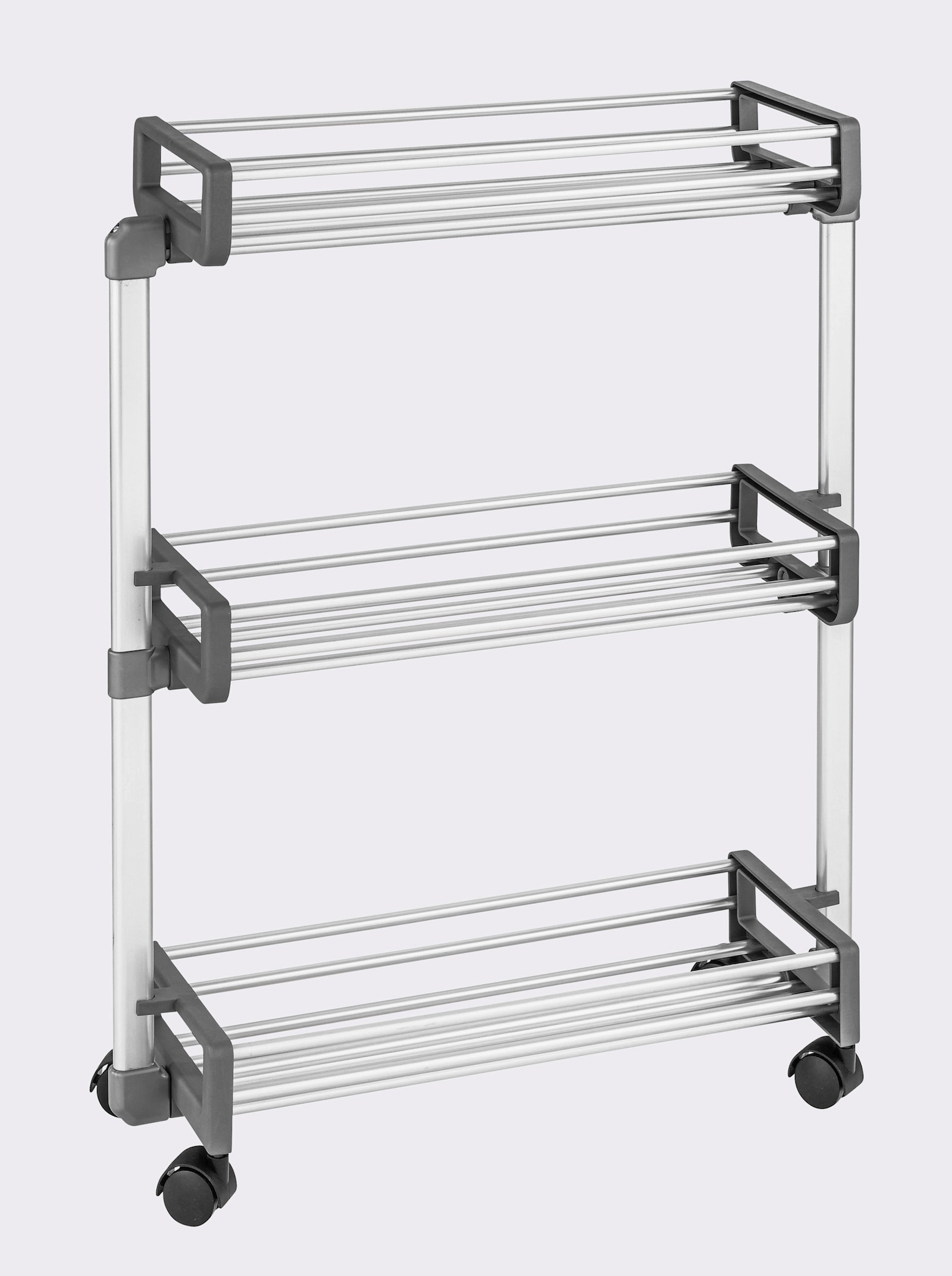 heine home Nischen-Rollenwagen - grau-silberfarben
