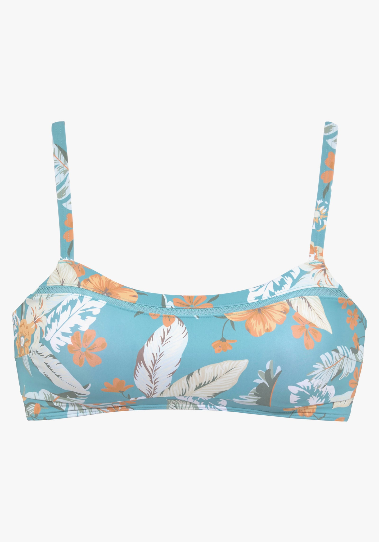 Sunseeker haut de bikini bustier - vert d'eau imprimé