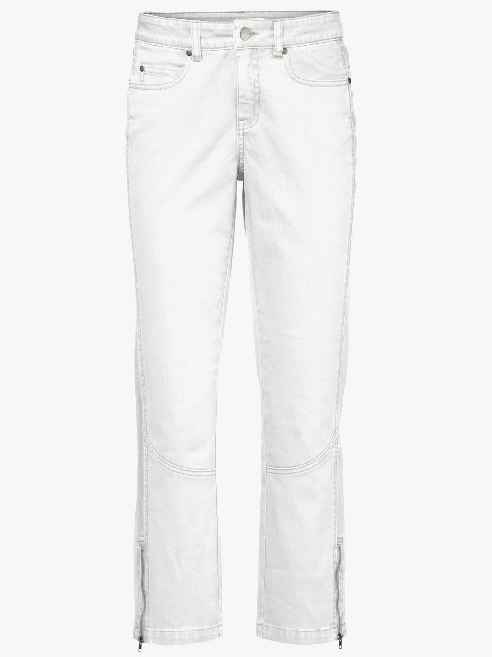 heine Röhrenhose mit Bauchweg-Einsatz vorn - offwhite