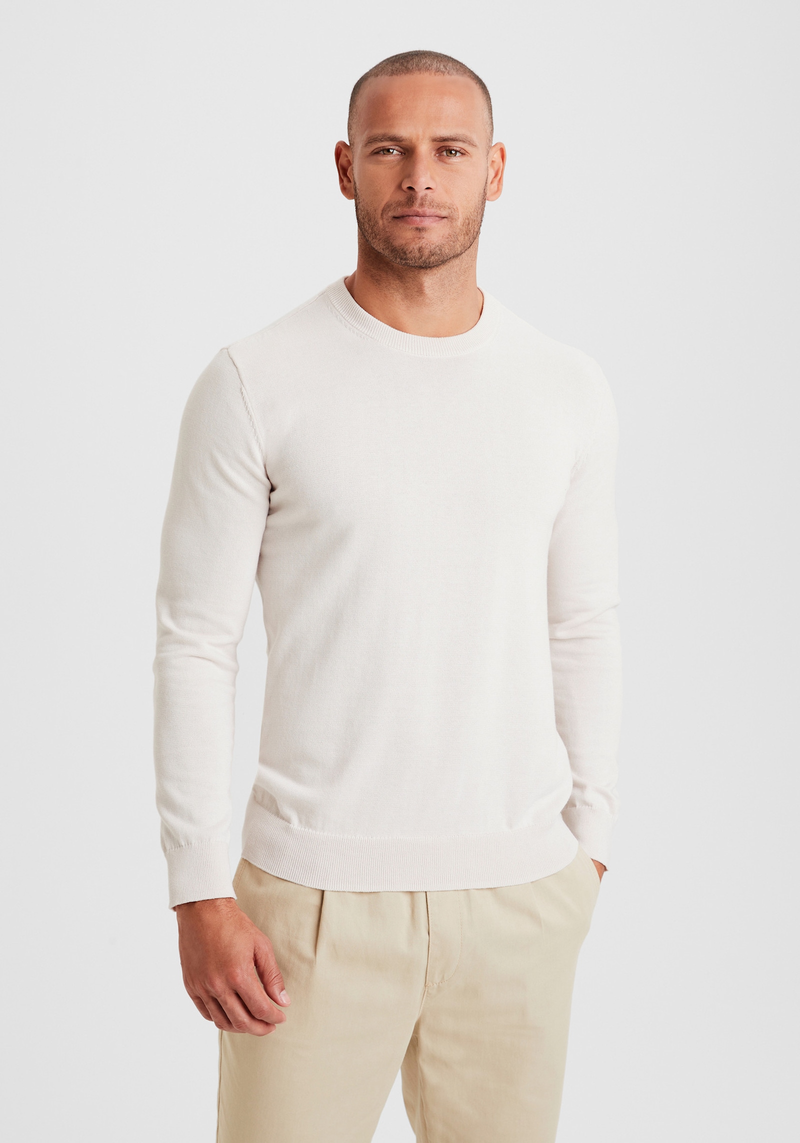 H.I.S Gebreide pullover - beige