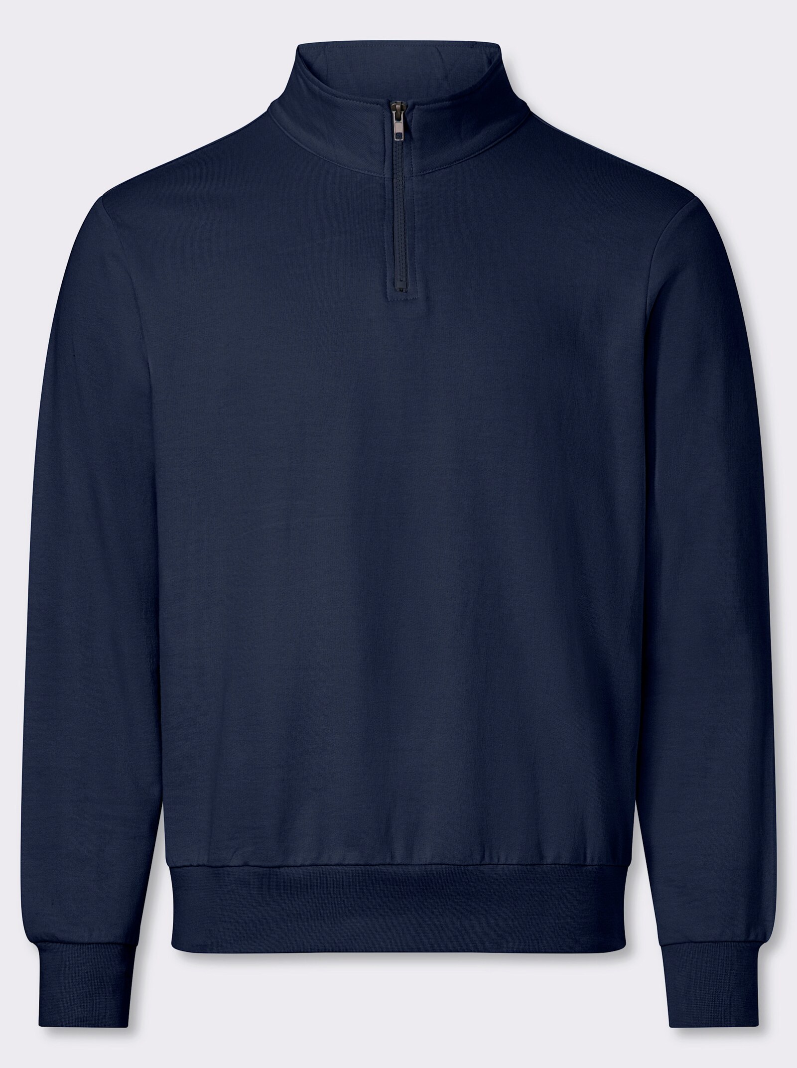 Catamaran Langarmshirt mit Stehkragen - marine