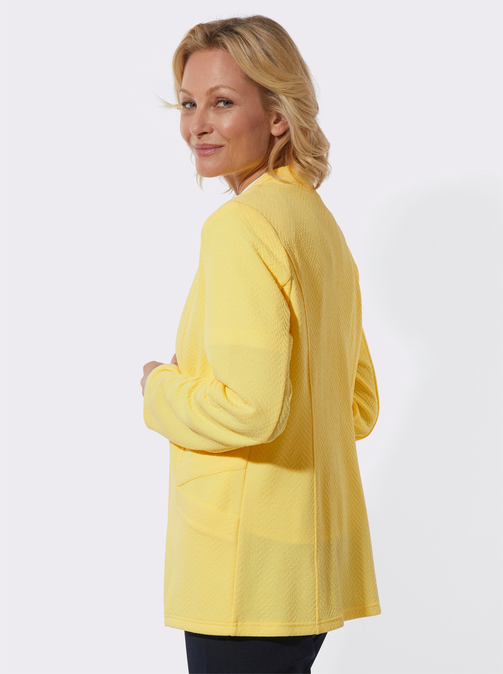 Jerseyblazer in Stretch-Qualität - zitrone