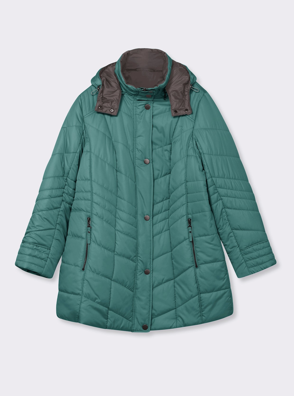 Steppjacke in Microfaser-Qualität, pflegeleicht - jadegrün