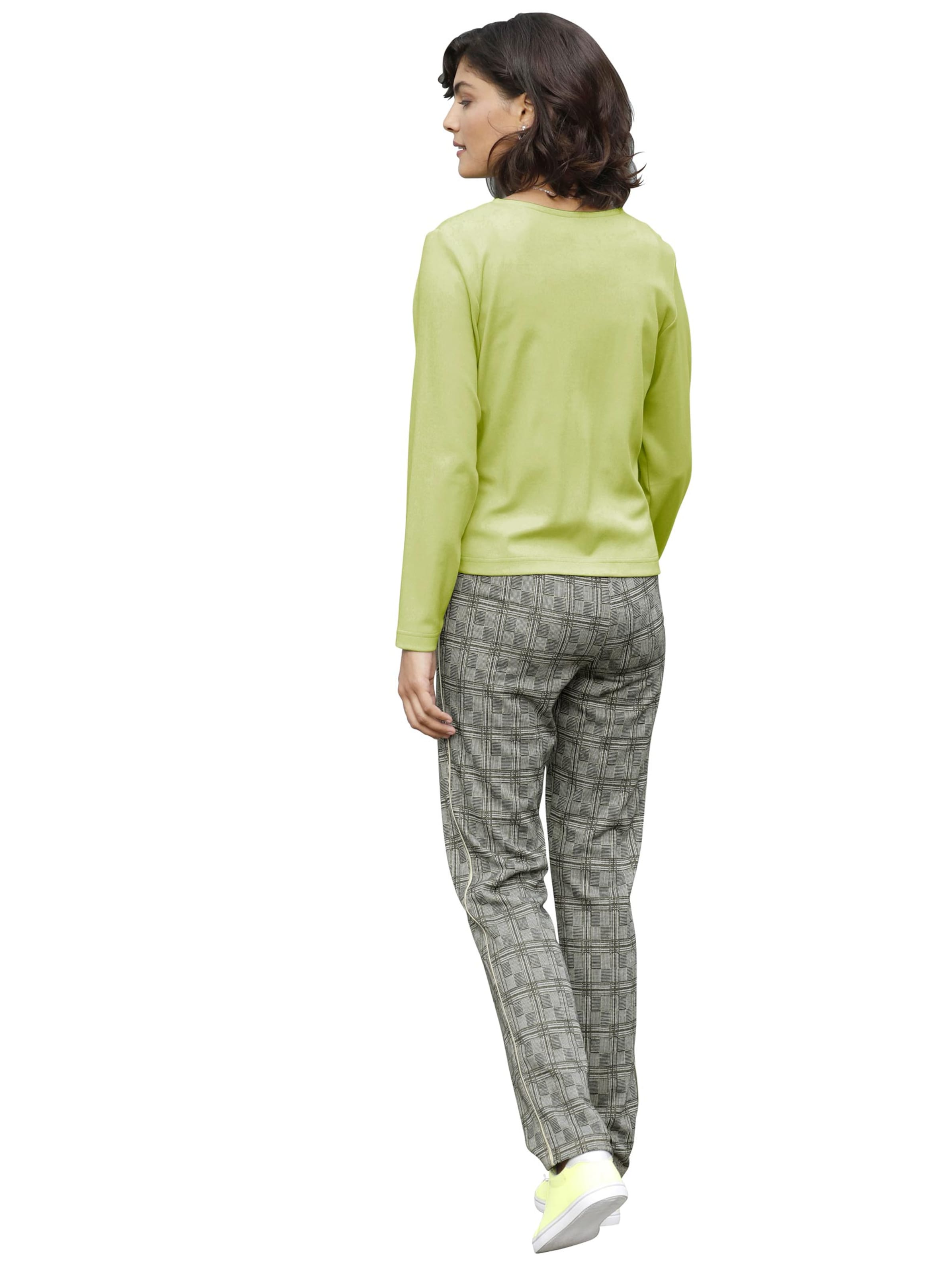 Hose - schwarz-weiß-kariert