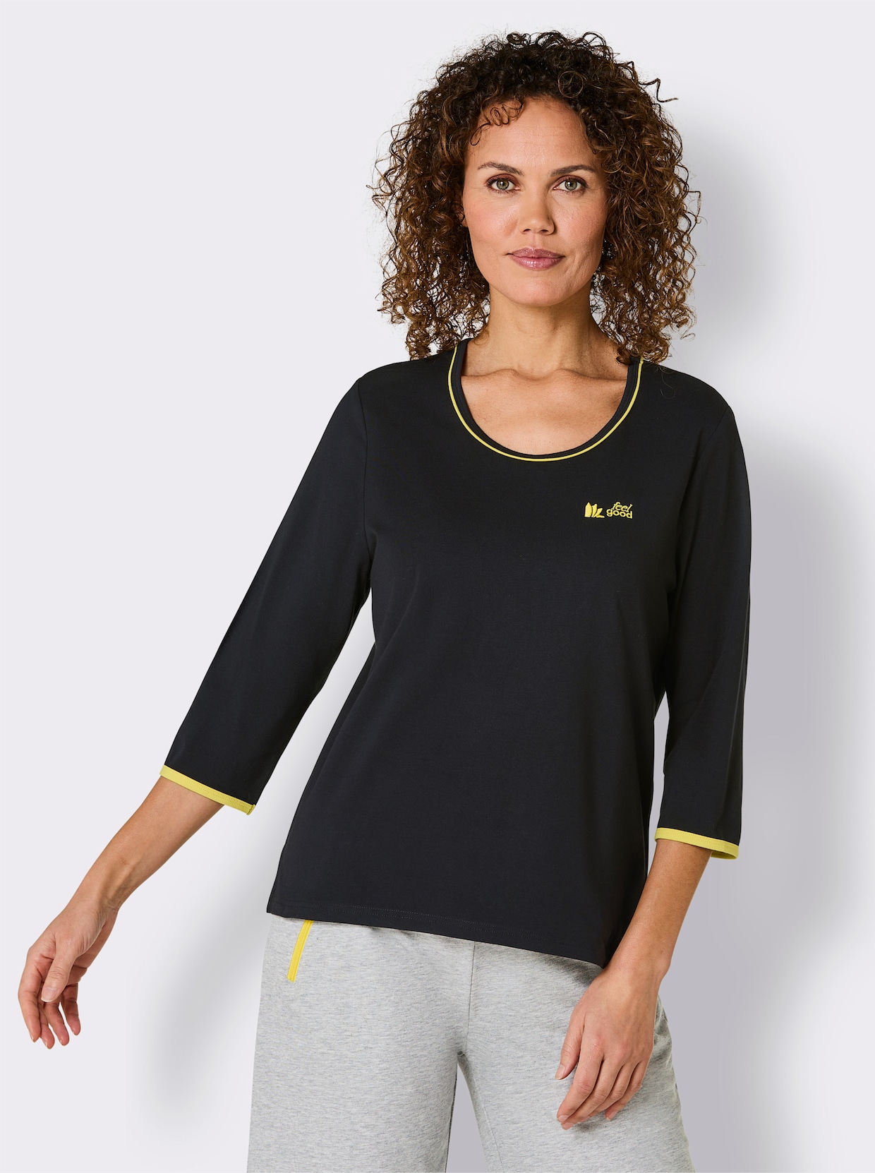 feel good shirt - zwart