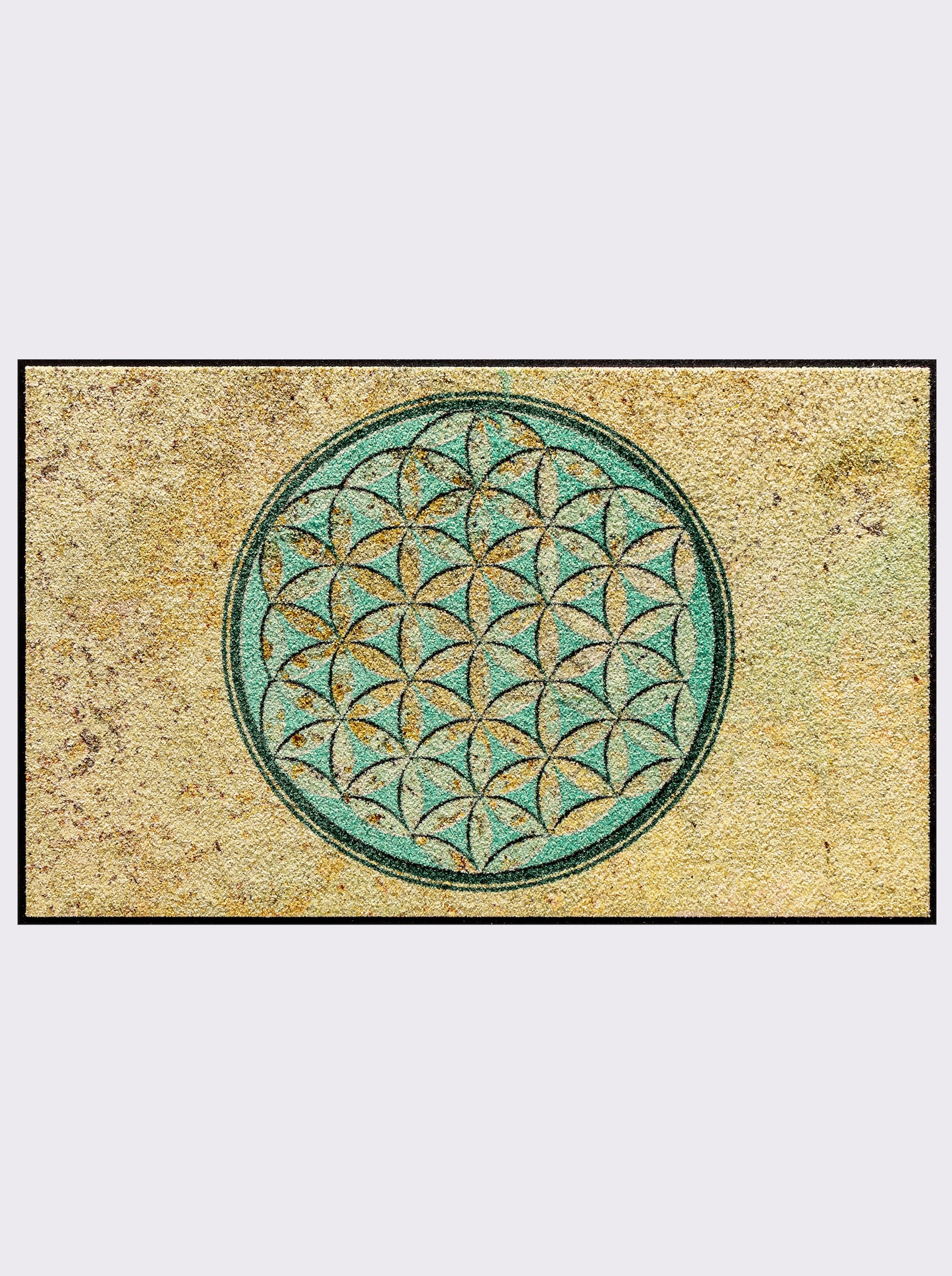 Salonloewe Voetmat - ecru/mint