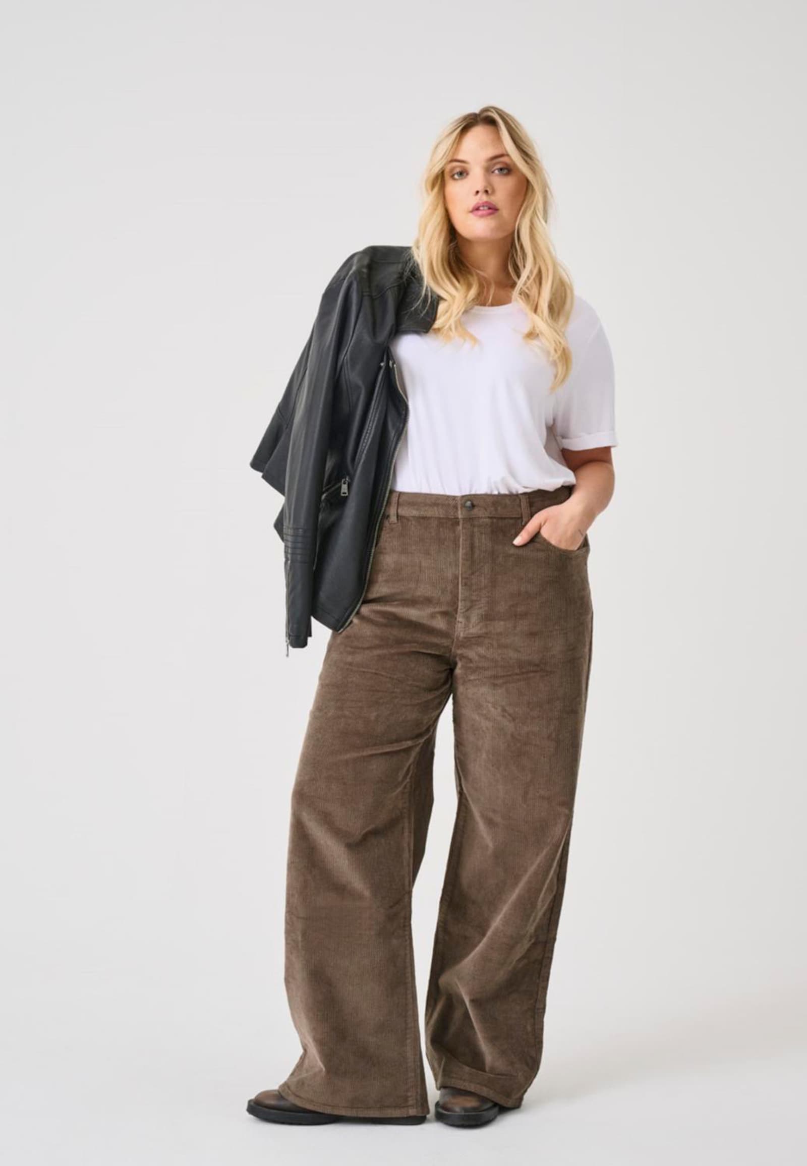 ONLY CARMAKOMA Cordhose - morel