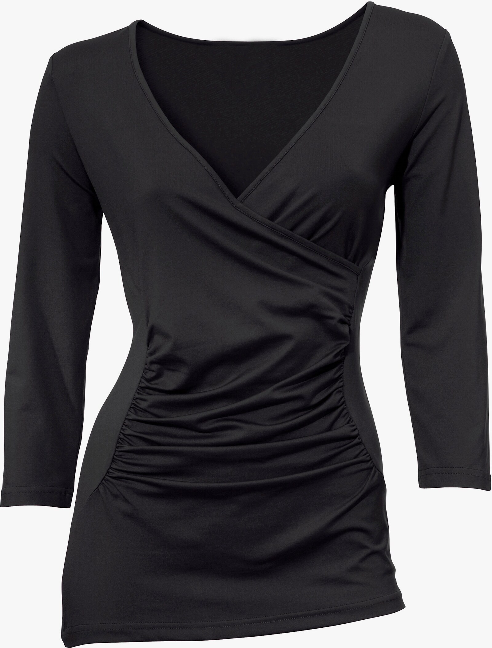 heine Wickelshirt in Tactel-Qualität - schwarz