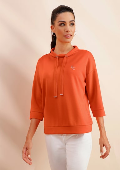 heine Sweatshirt mit Stehkragen - orange