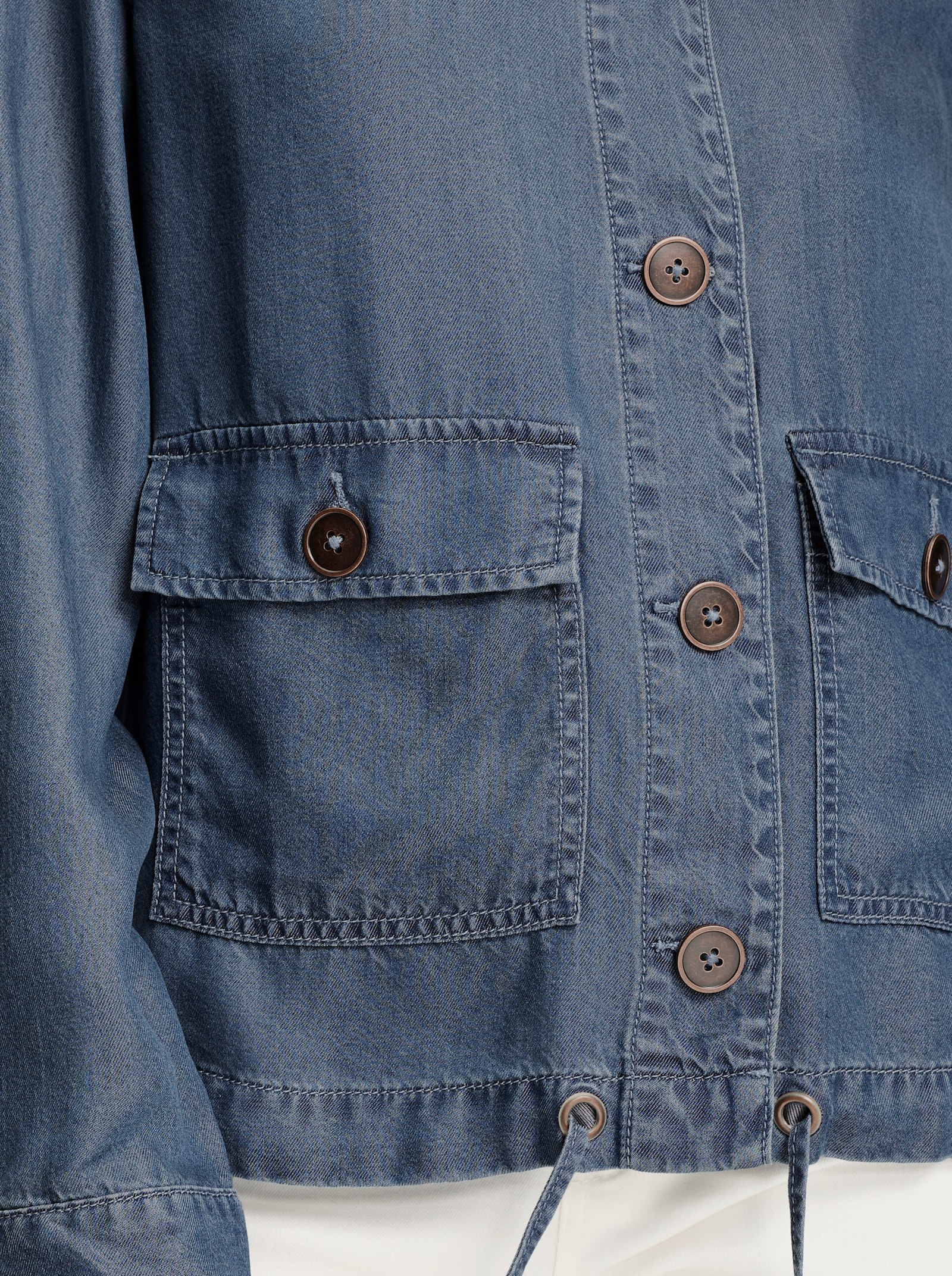 heine Freizeitjacke mit Cargo-Taschen - blue-bleached