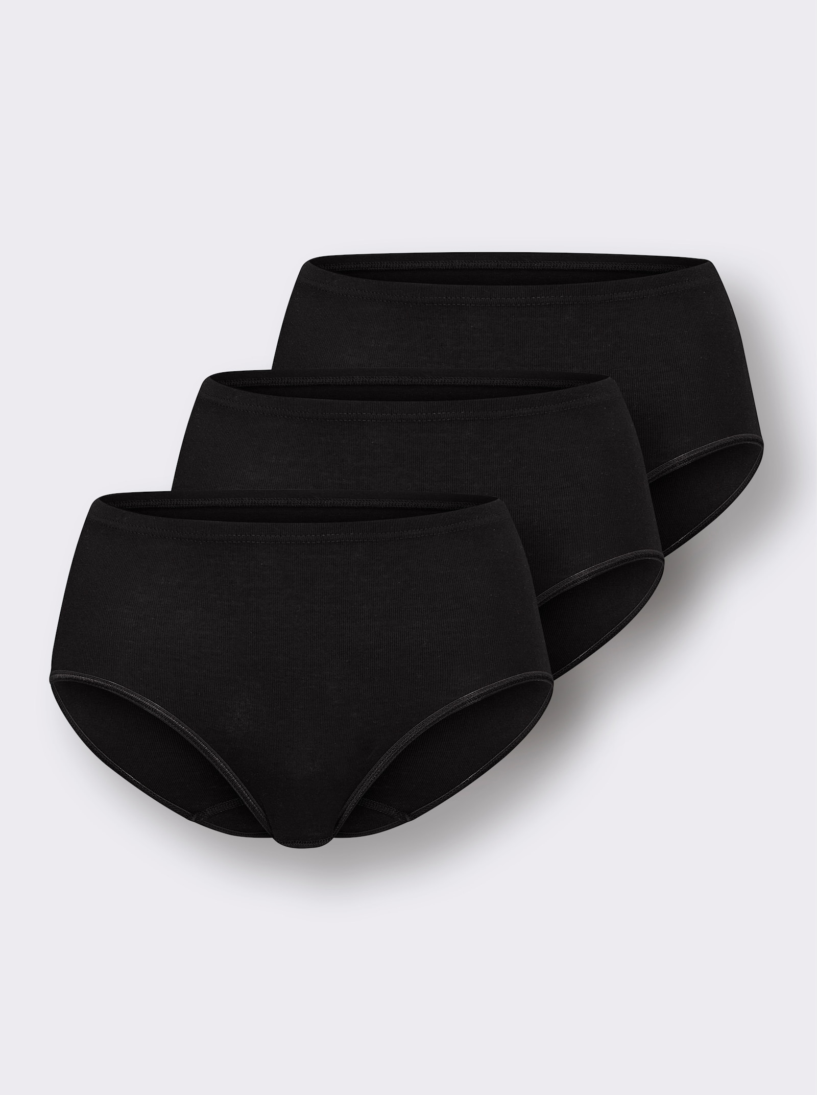 Speidel Slip mit Glanzbandeinfassung - 3 Stück schwarz