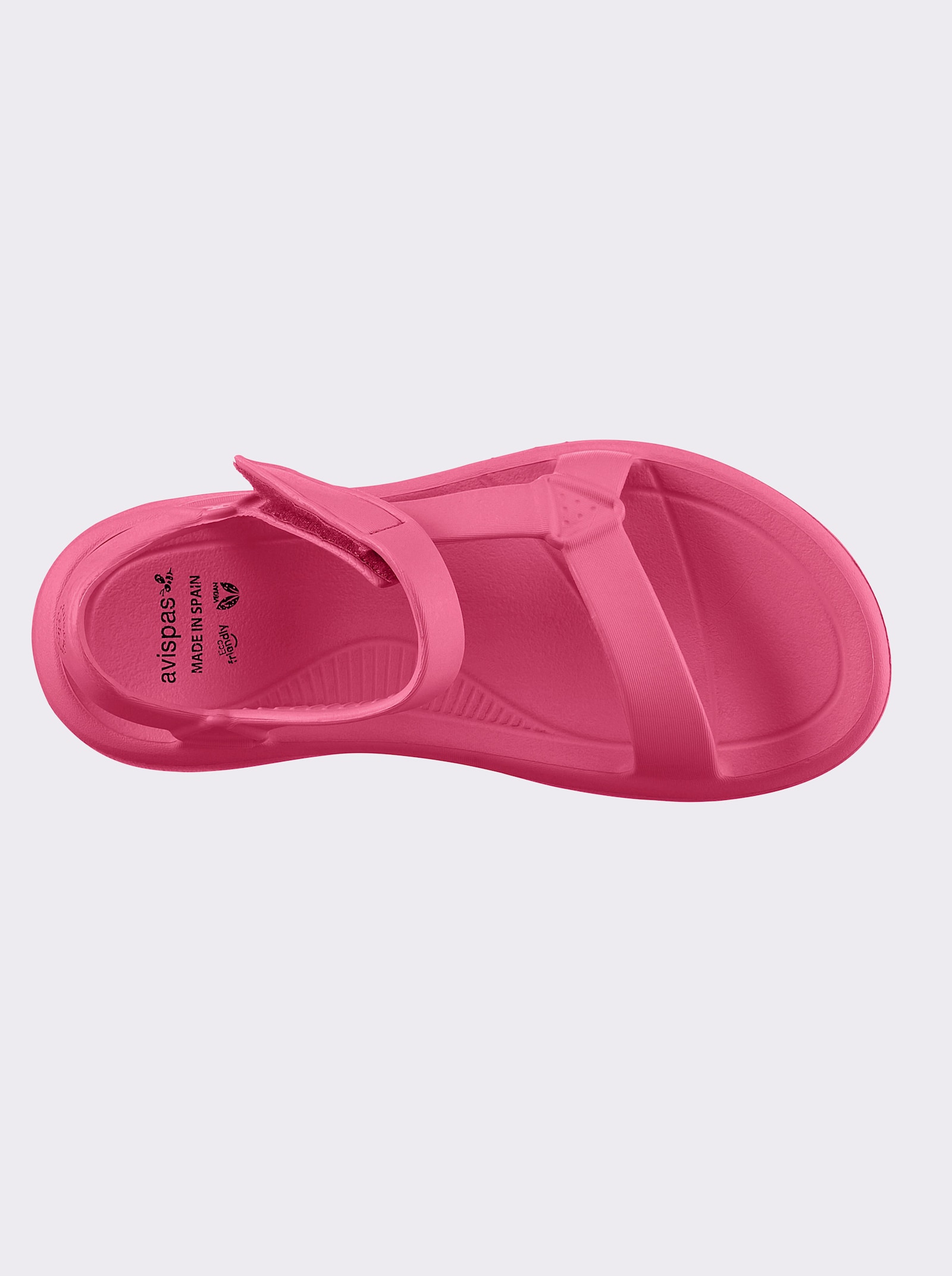 Badesandale mit Klettverschluss - pink