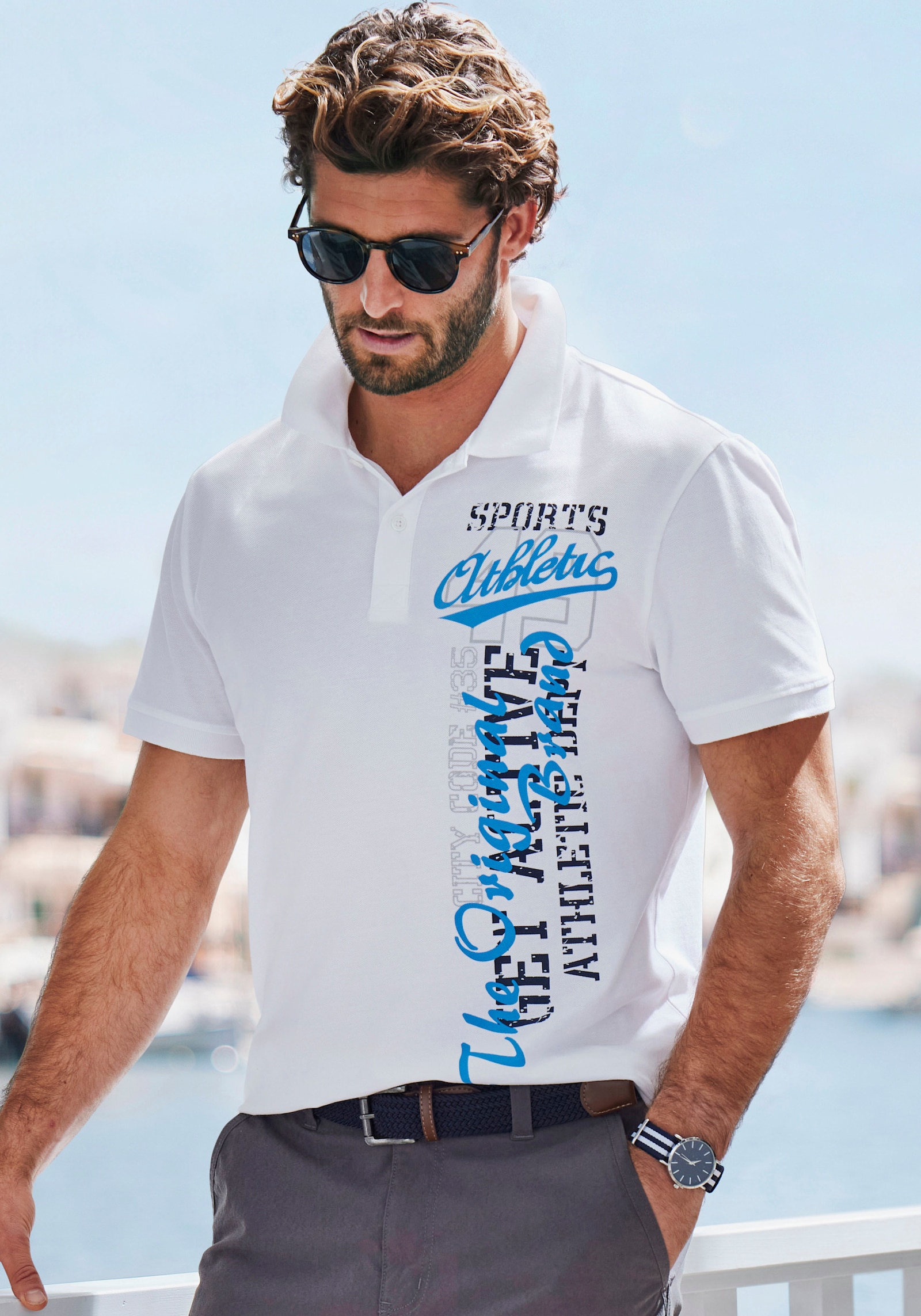 John Devin Poloshirt - weiß