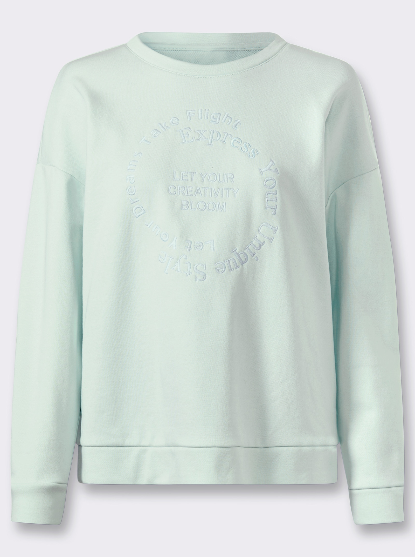 heine Sweatshirt mit Stickerei - zartmint
