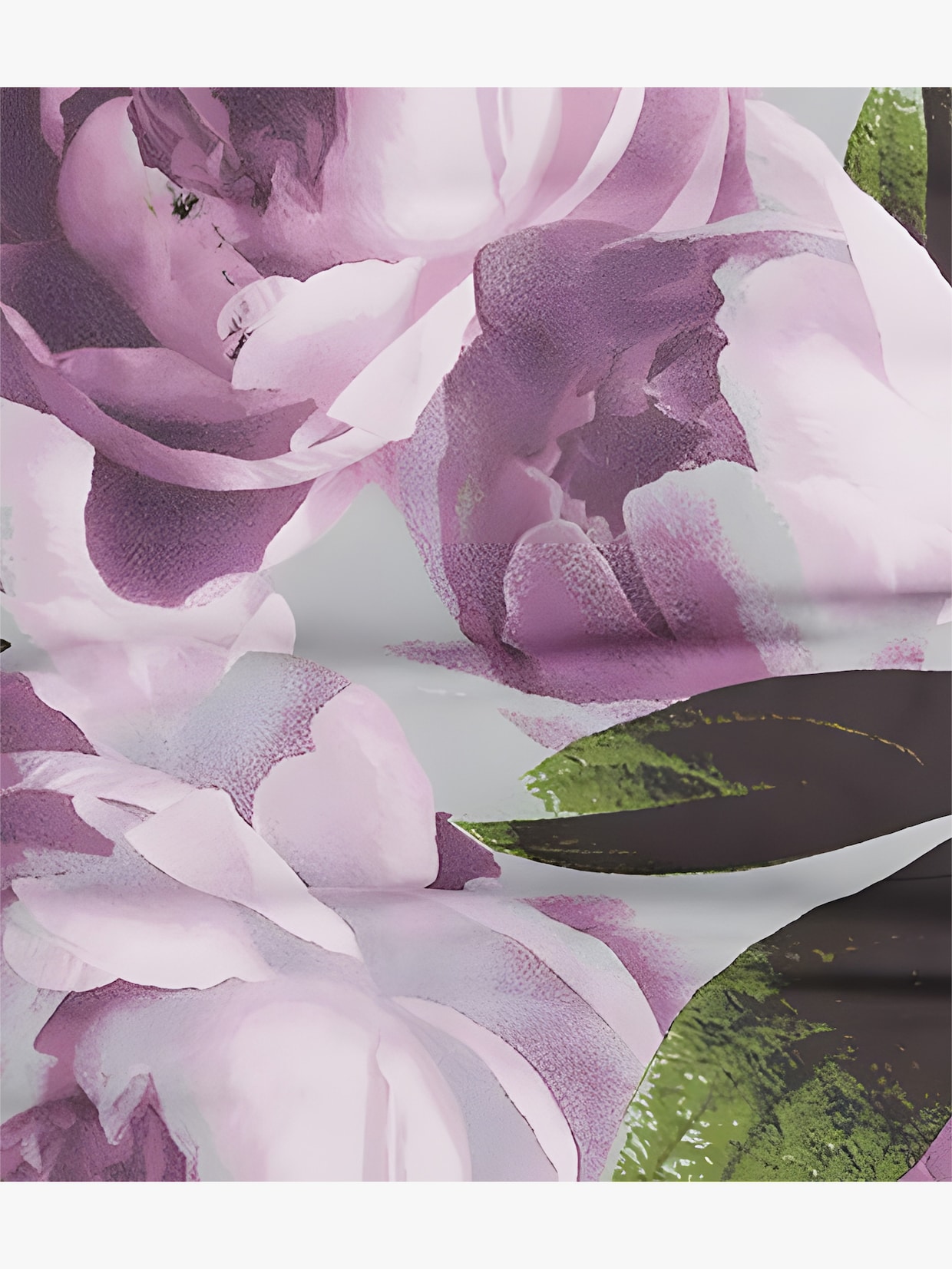 Grund Wendebettwäsche - grau-rosé-bedruckt