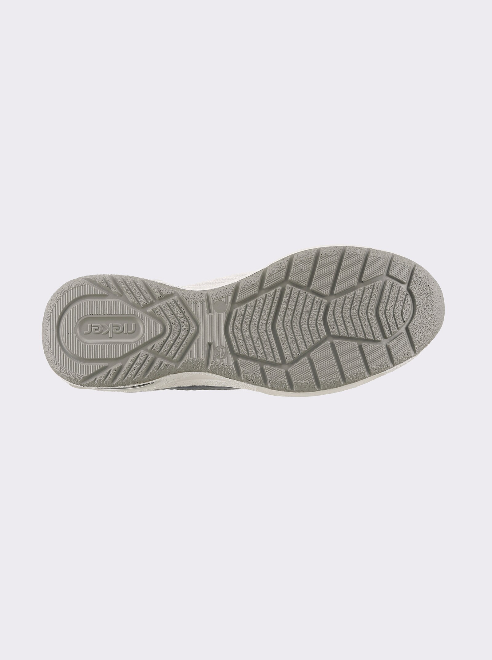 Rieker Slipper mit seitlichem Reißverschluss - mittelblau