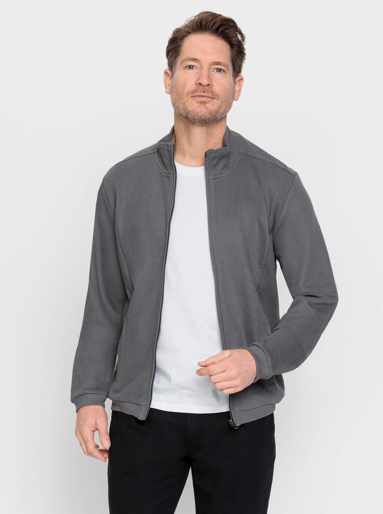 Marco Donati Sweatvest - antraciet