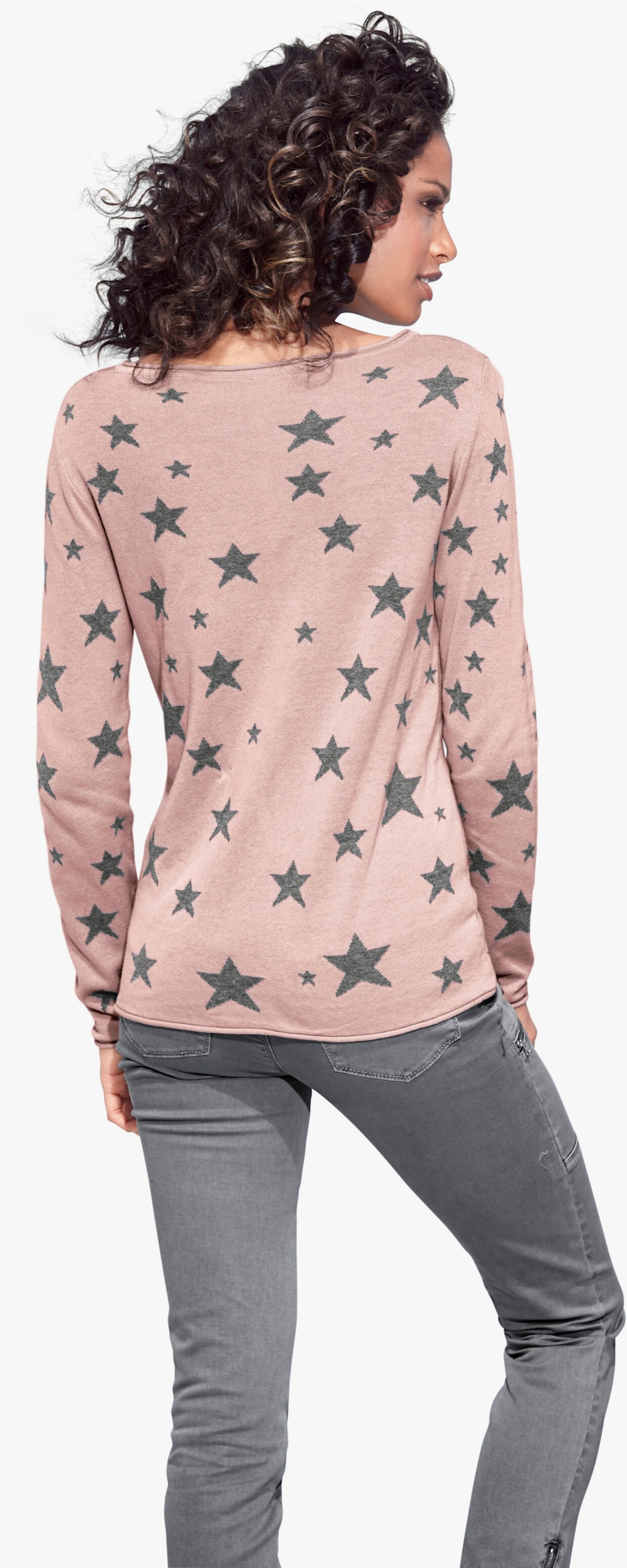 heine Pull en tricot fin - rose