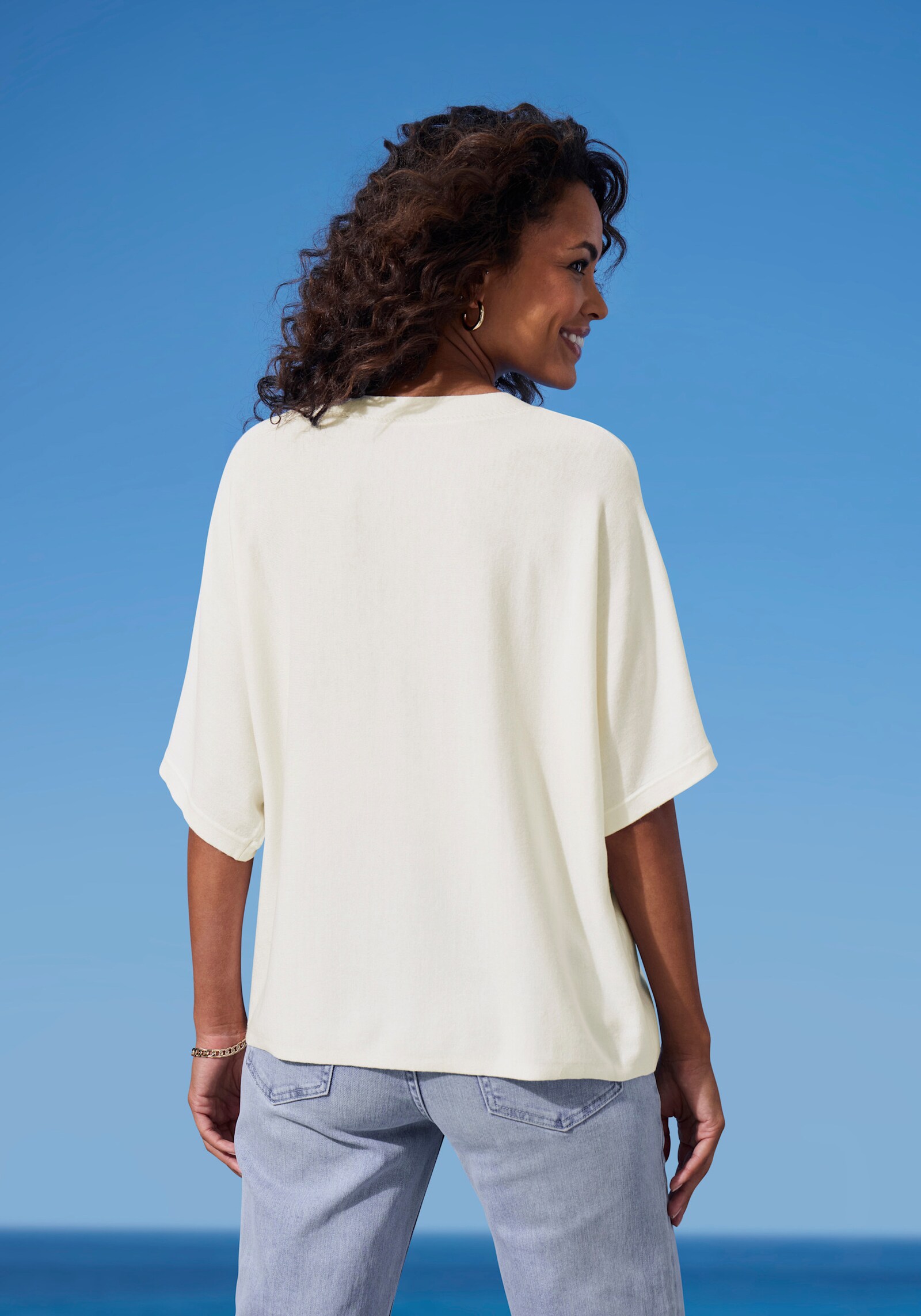 Vivance T-shirt à manches courtes - crème