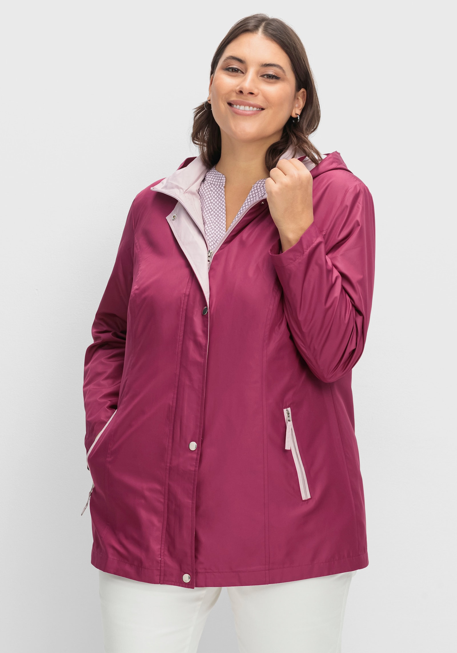 Funktionsjacke mit Innentasche - fuchsia-rosé