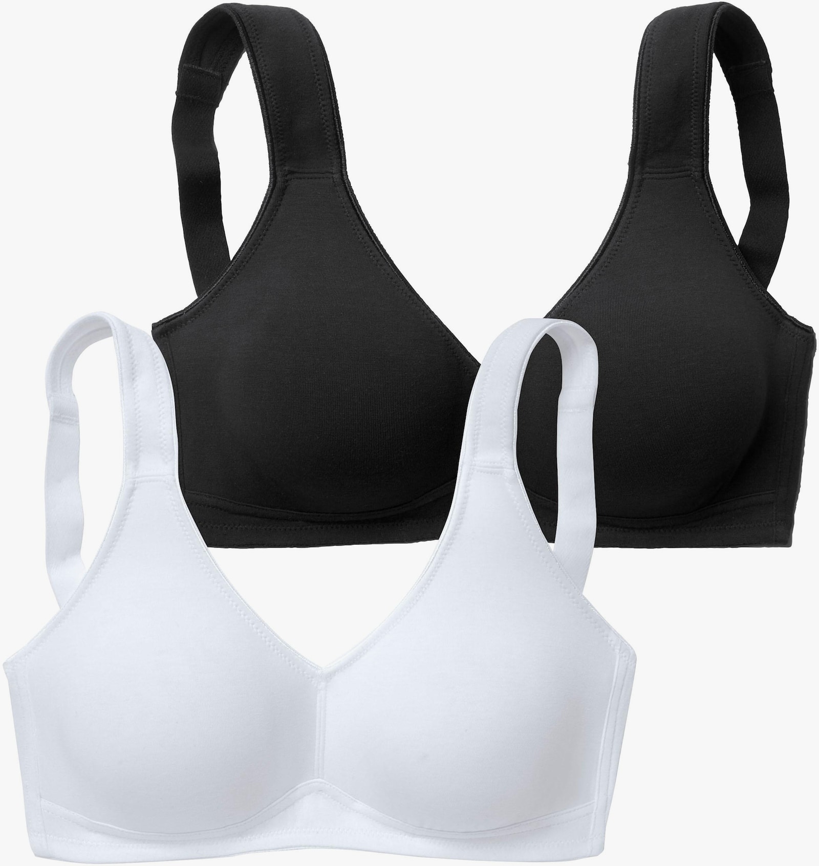 petite fleur Soft-BH - schwarz+weiß