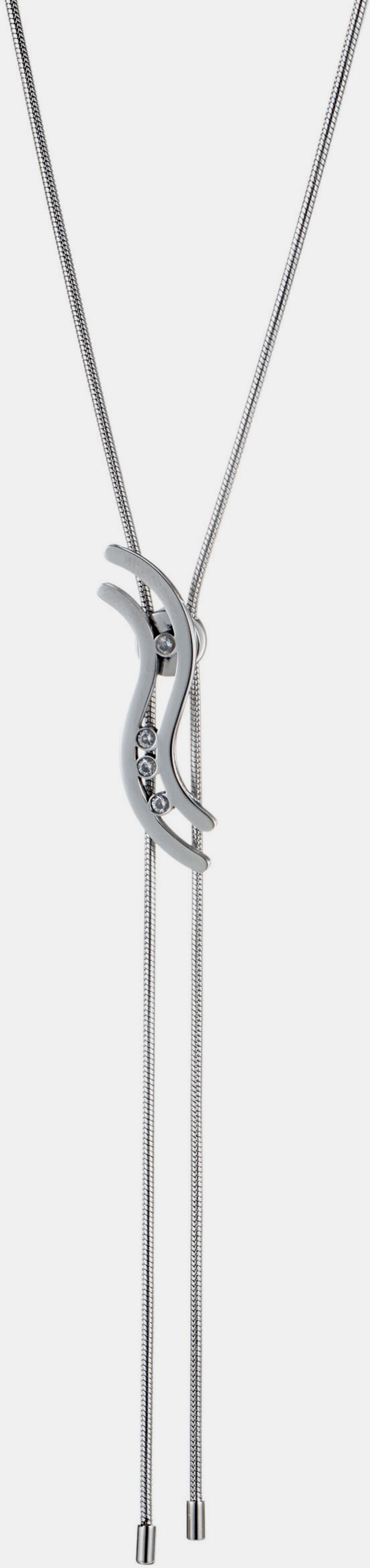 Firetti Ketting met hanger - titaniumkleurig edelstaalkleurig wit