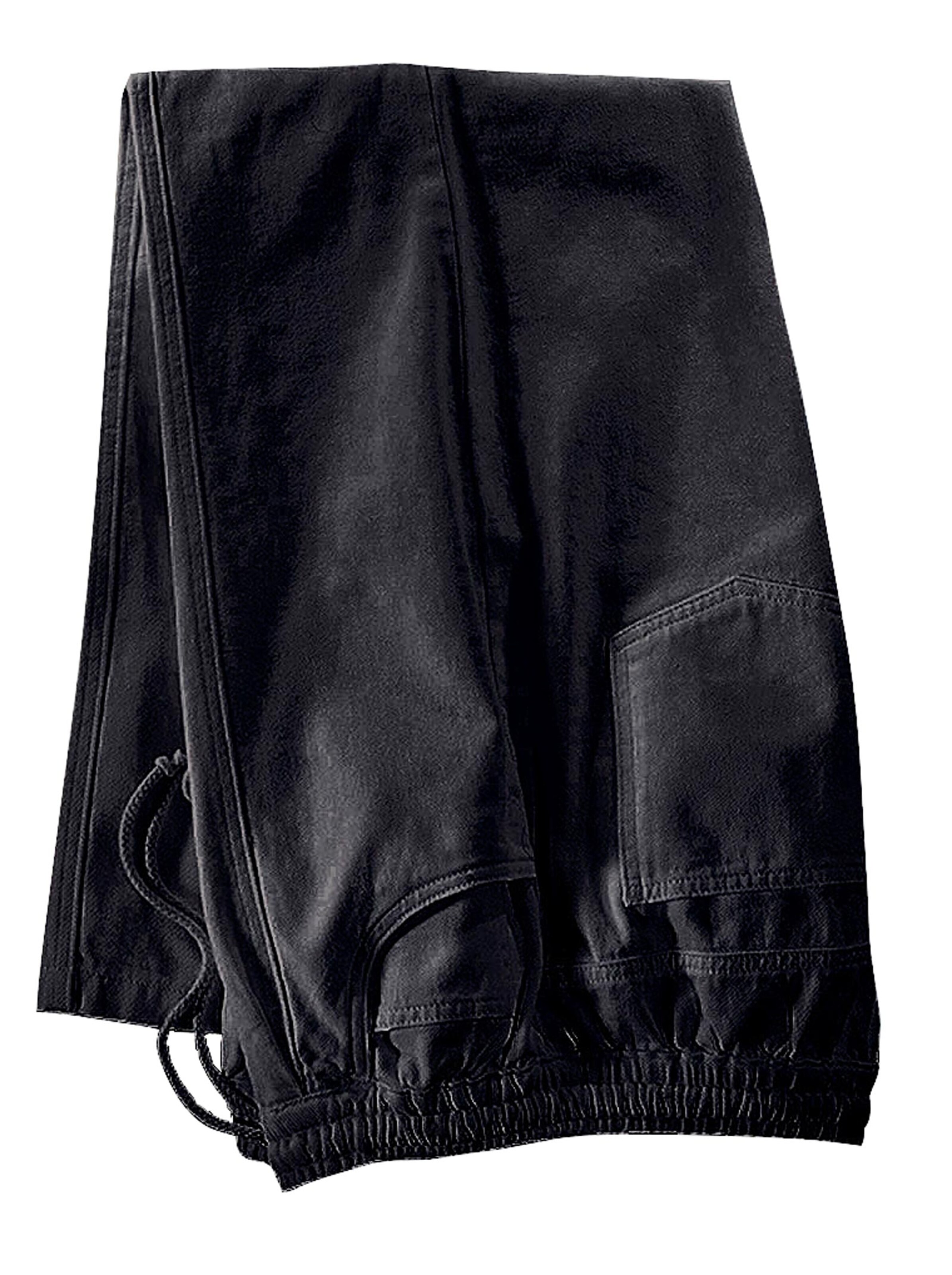 Schlupfjeans - black-denim