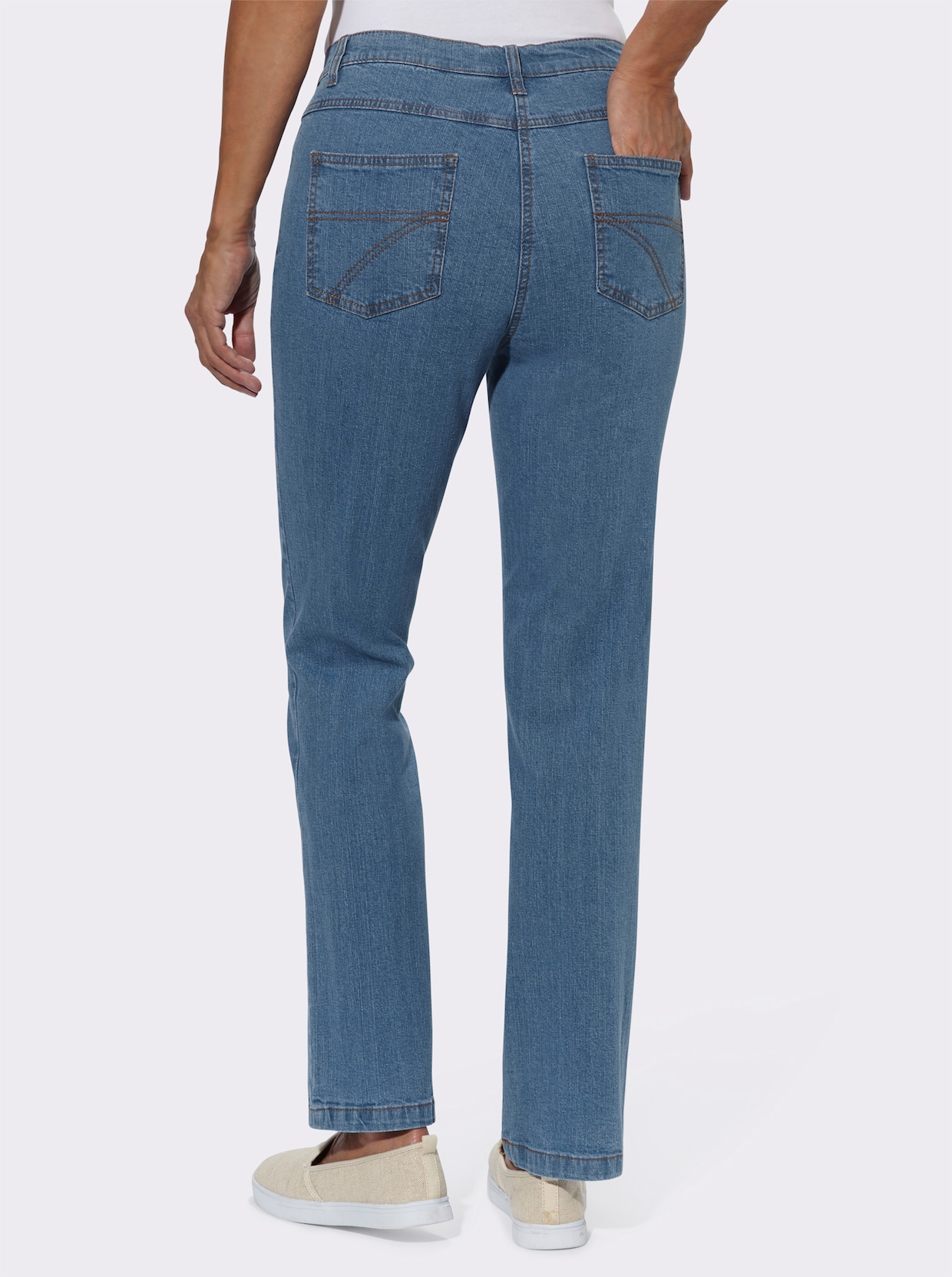 5-pocketjeans - blue-bleached