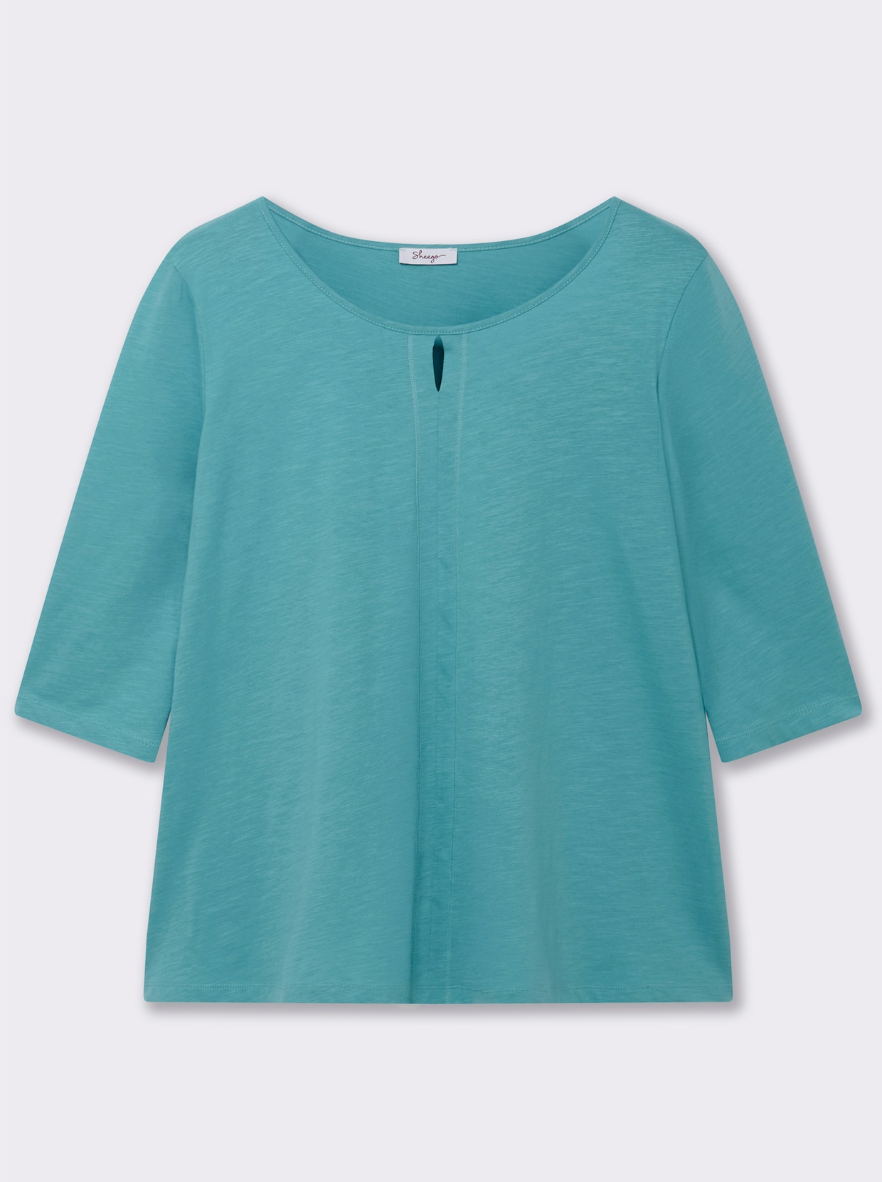 sheego T-shirt à manches 3/4 - océan