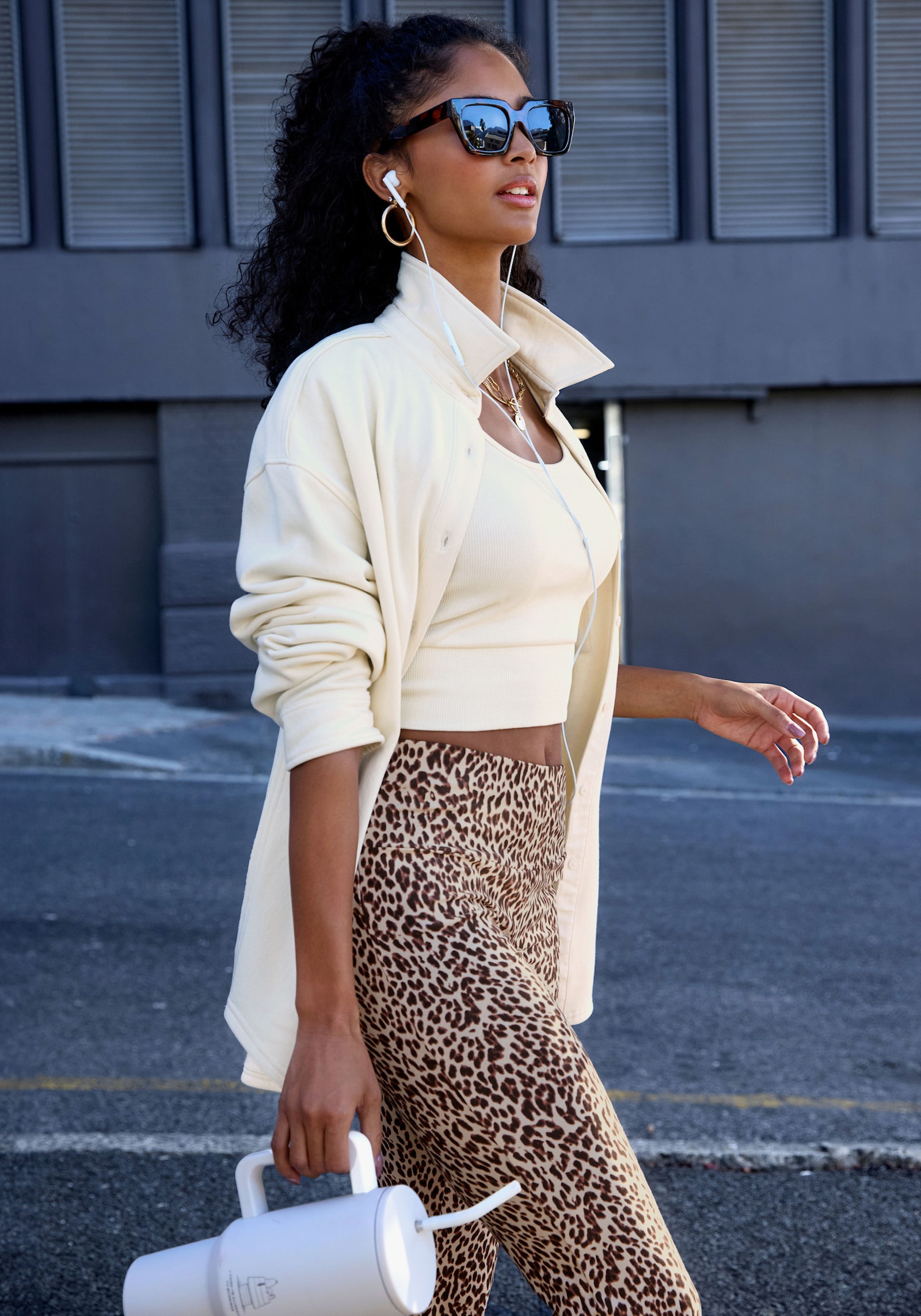 Buffalo Blusenshirt - wollweiß