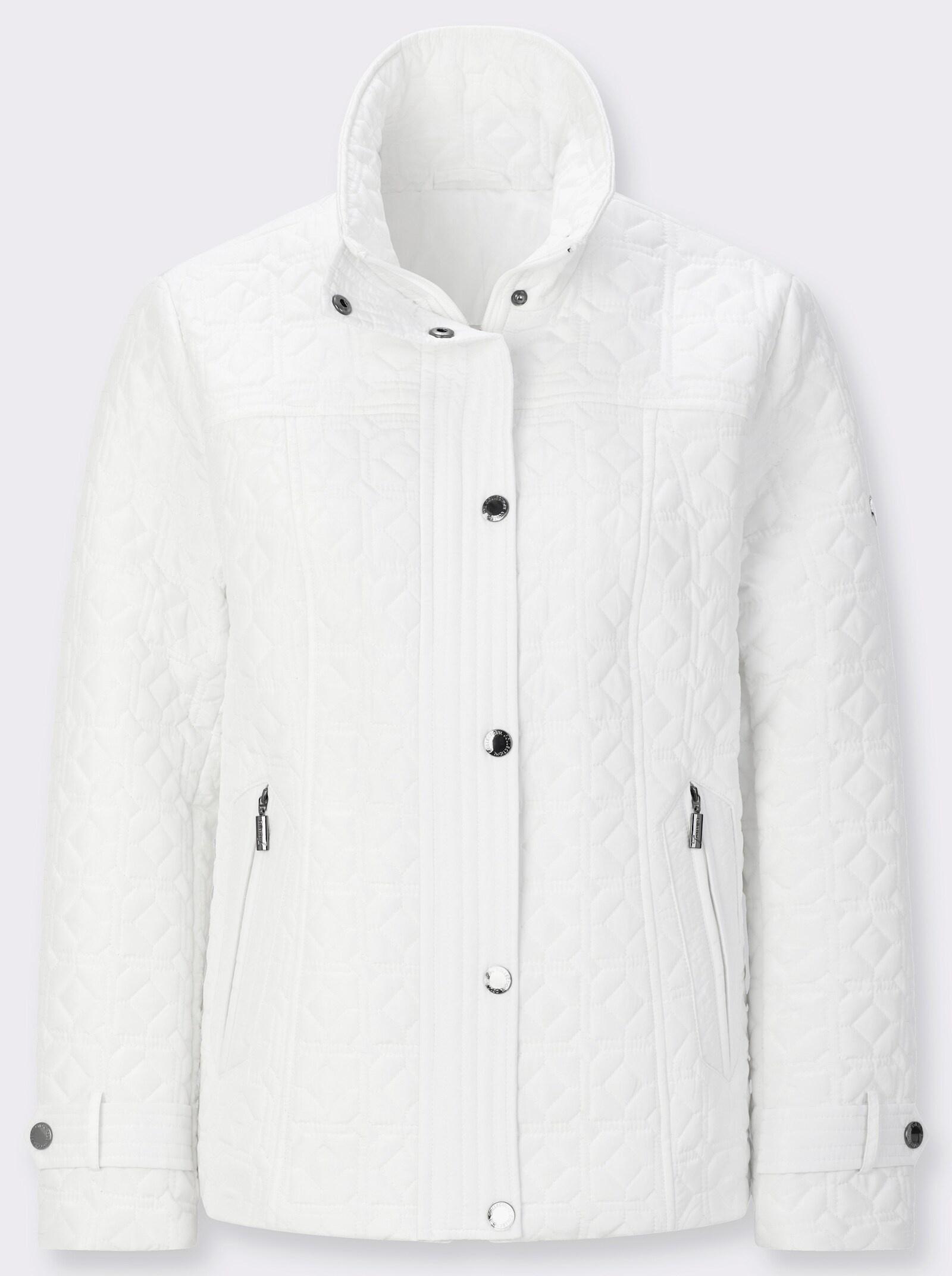 Steppjacke mit Zierriegeln - ecru