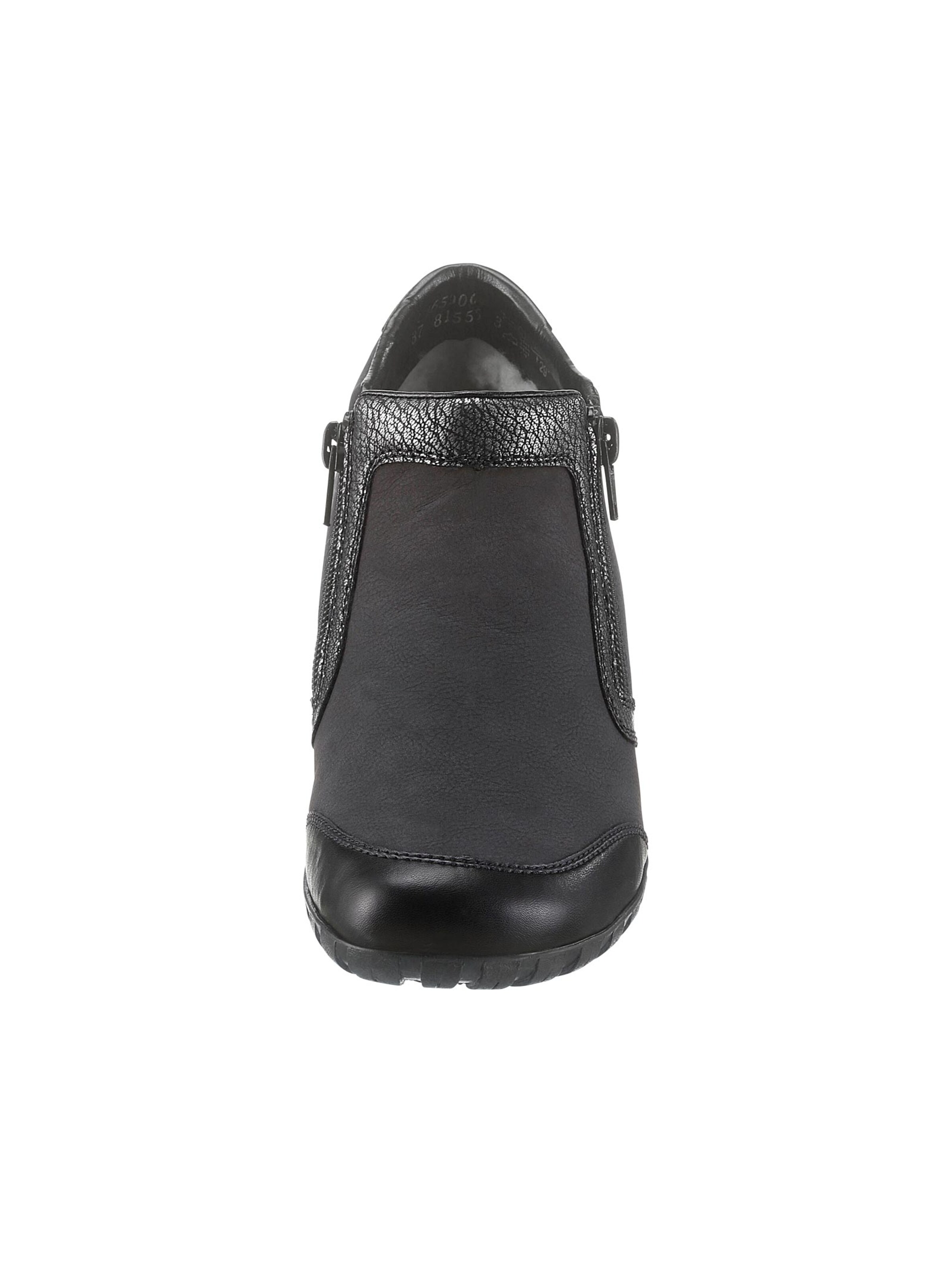 Rieker Slipper - schwarz-silberfarben