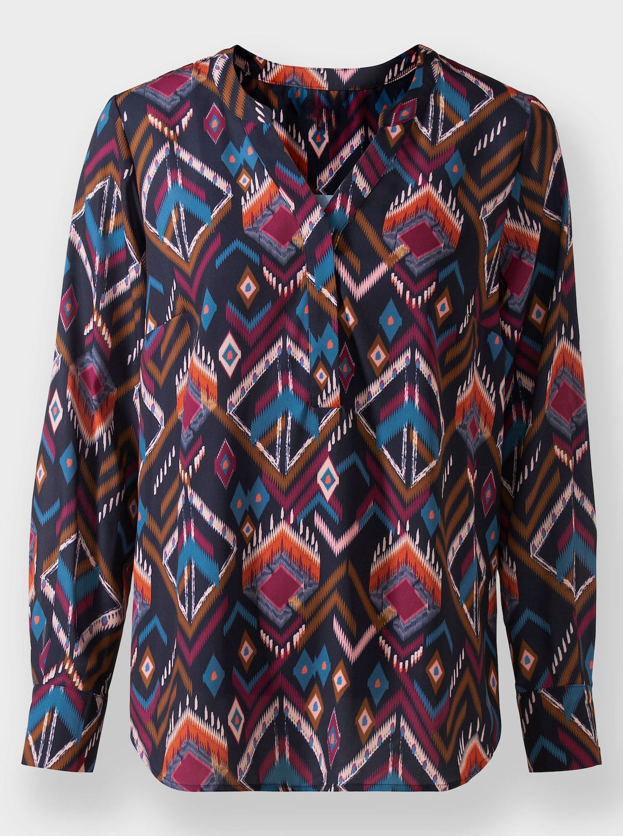 heine Blouse met print - marine/mauve bedrukt