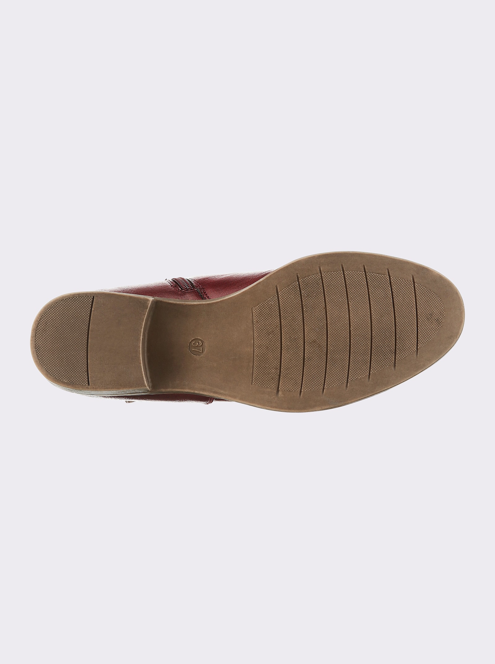Andrea Conti Stiefelette in Leder-Optik - bordeaux