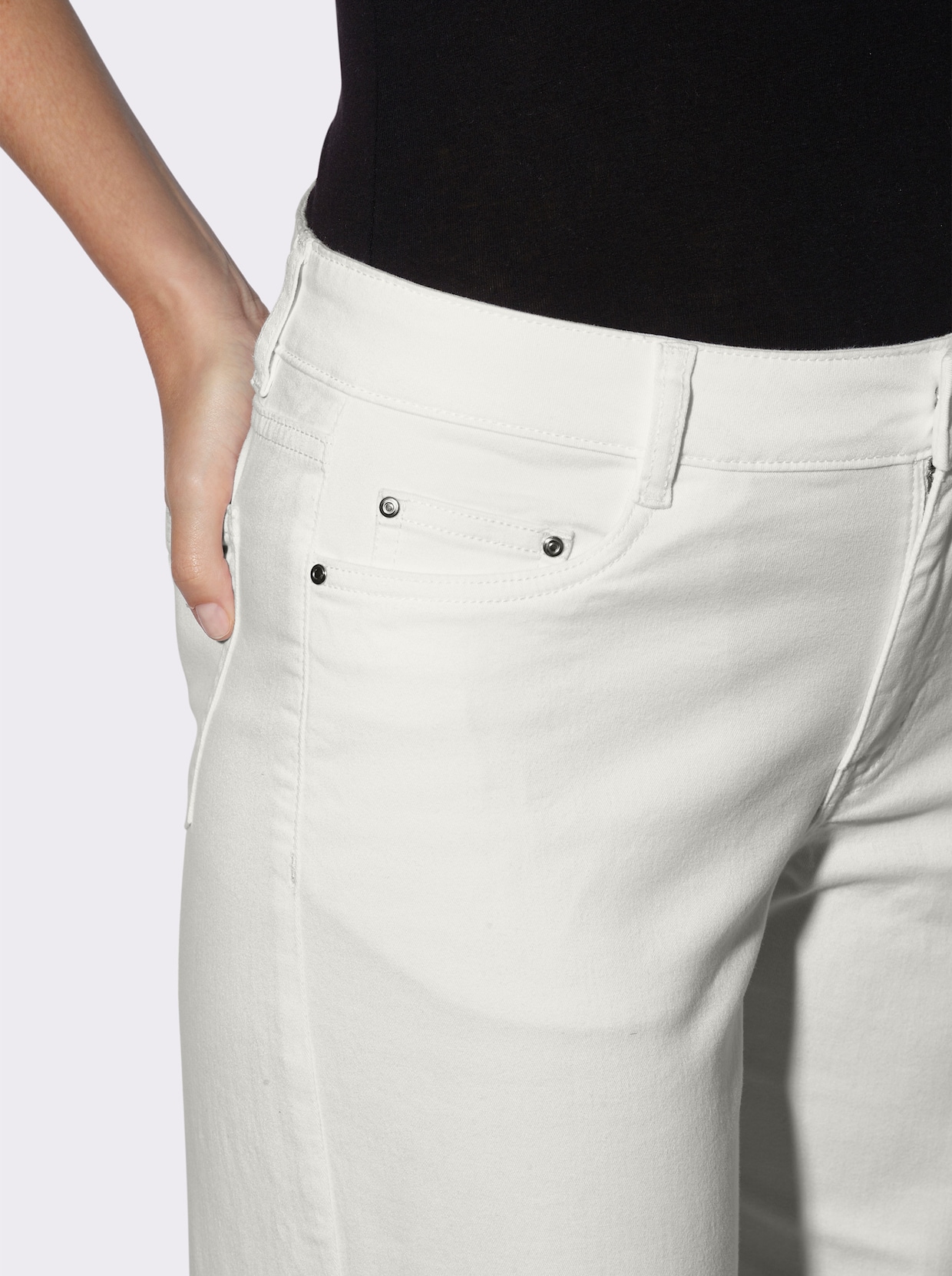 heine Jeansbermudas - ecru