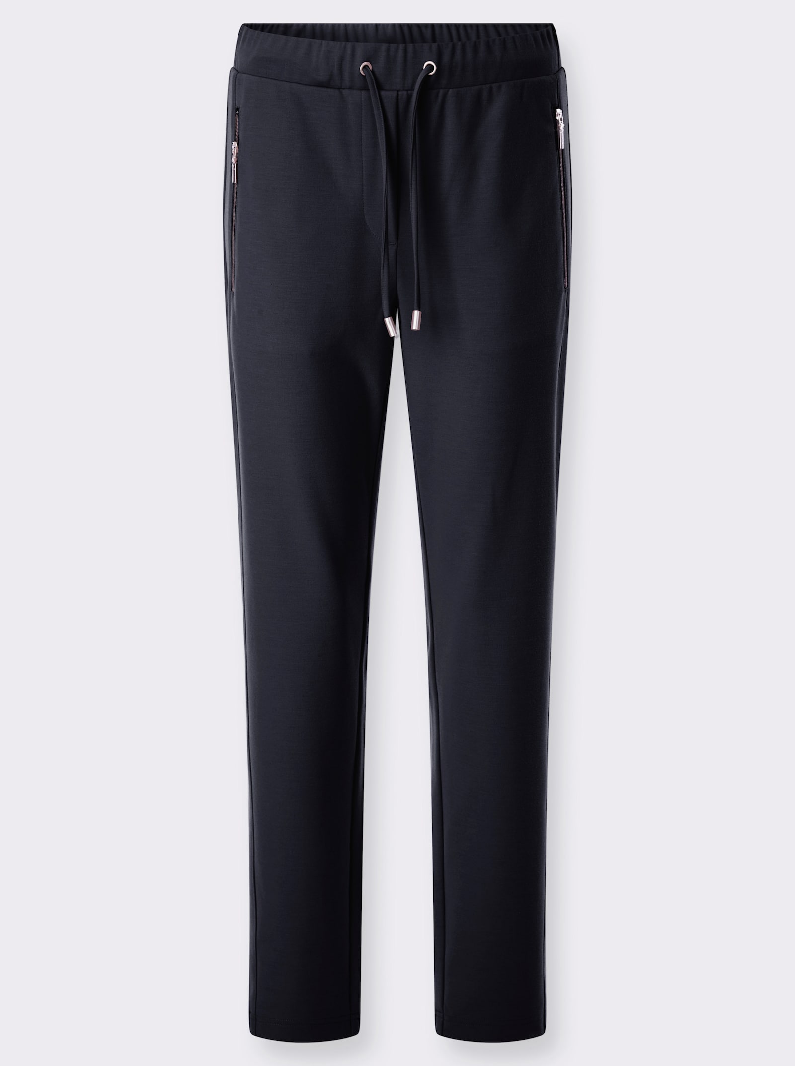 Jerseyhose mit Reissverschluss-Taschen - marine