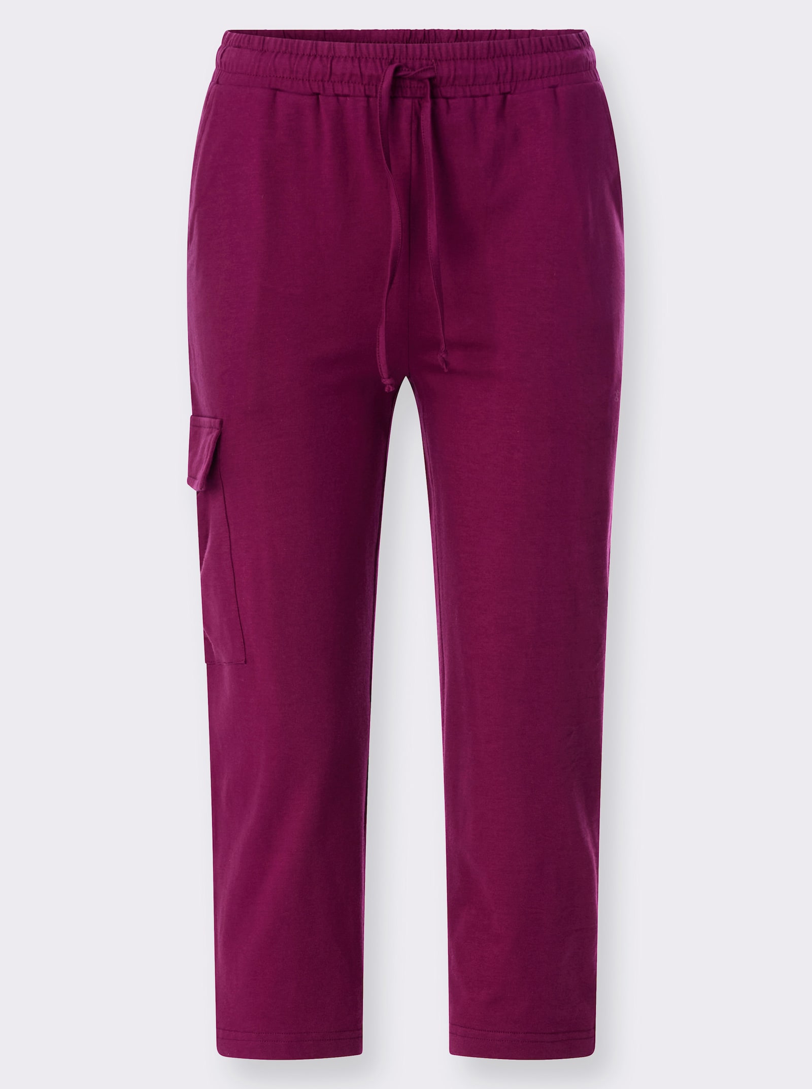 7/8-Hose mit aufgesetzter Pattentasche - malve