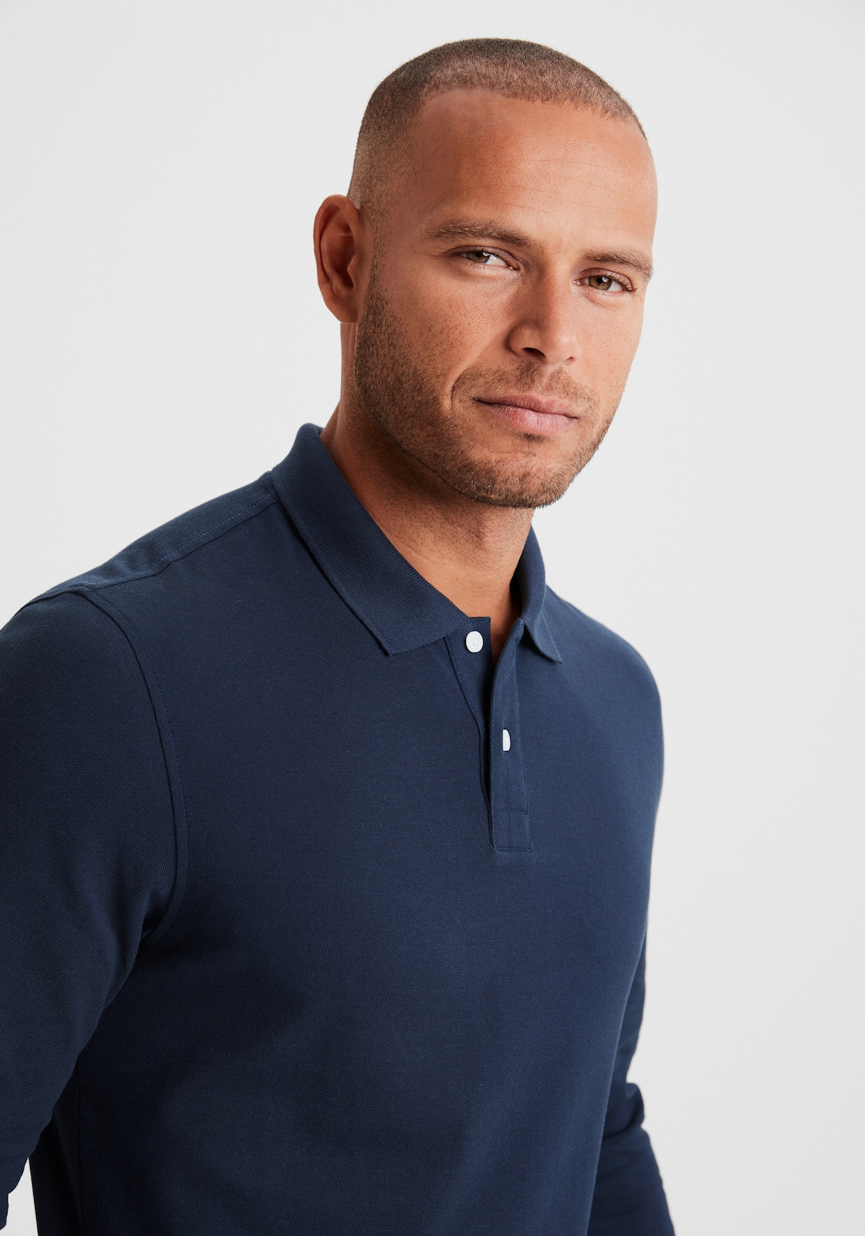 Beachtime Langarm-Poloshirt - marine