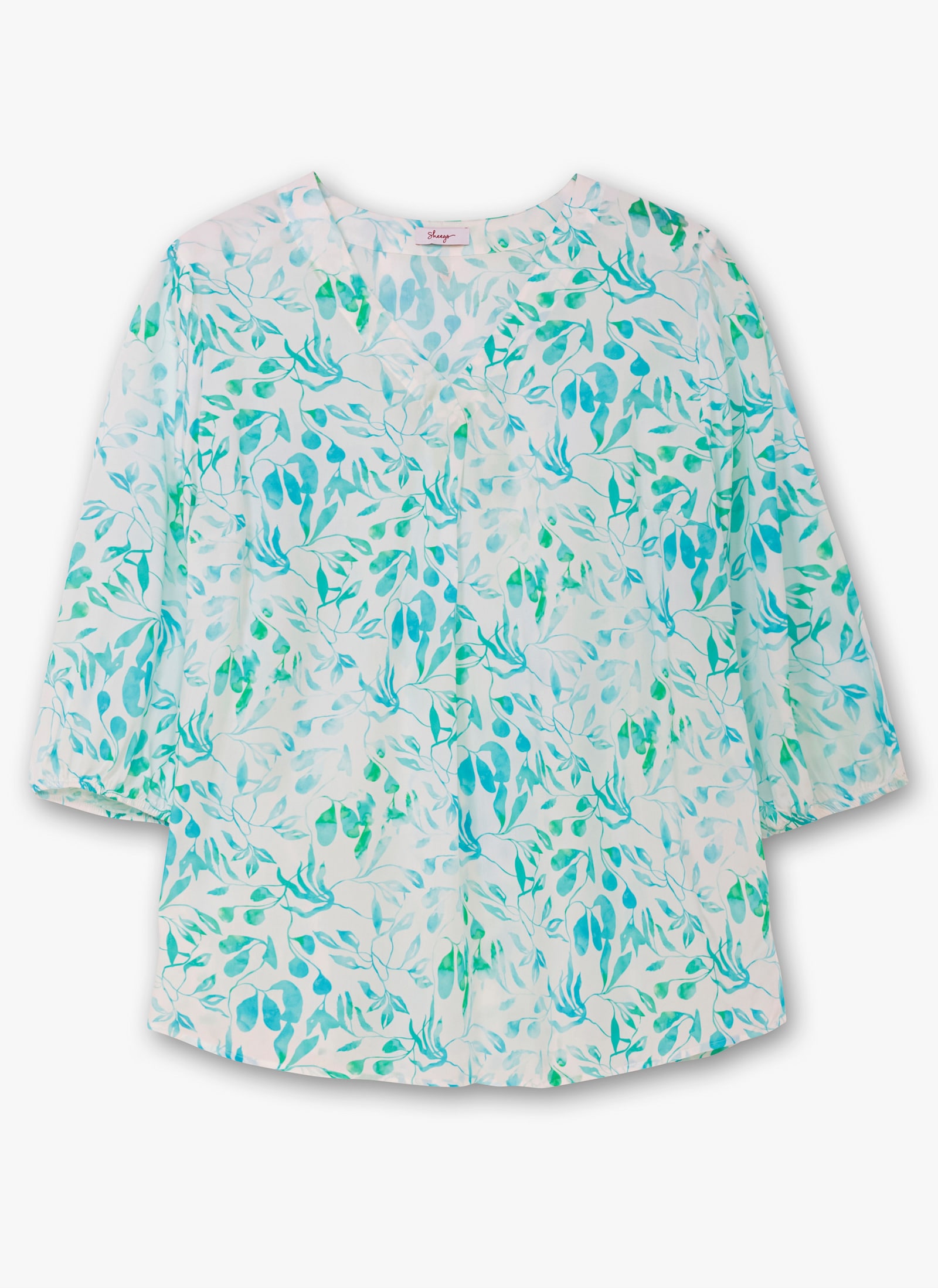 sheego Tunika mit Alloverdruck - ecru-gemustert