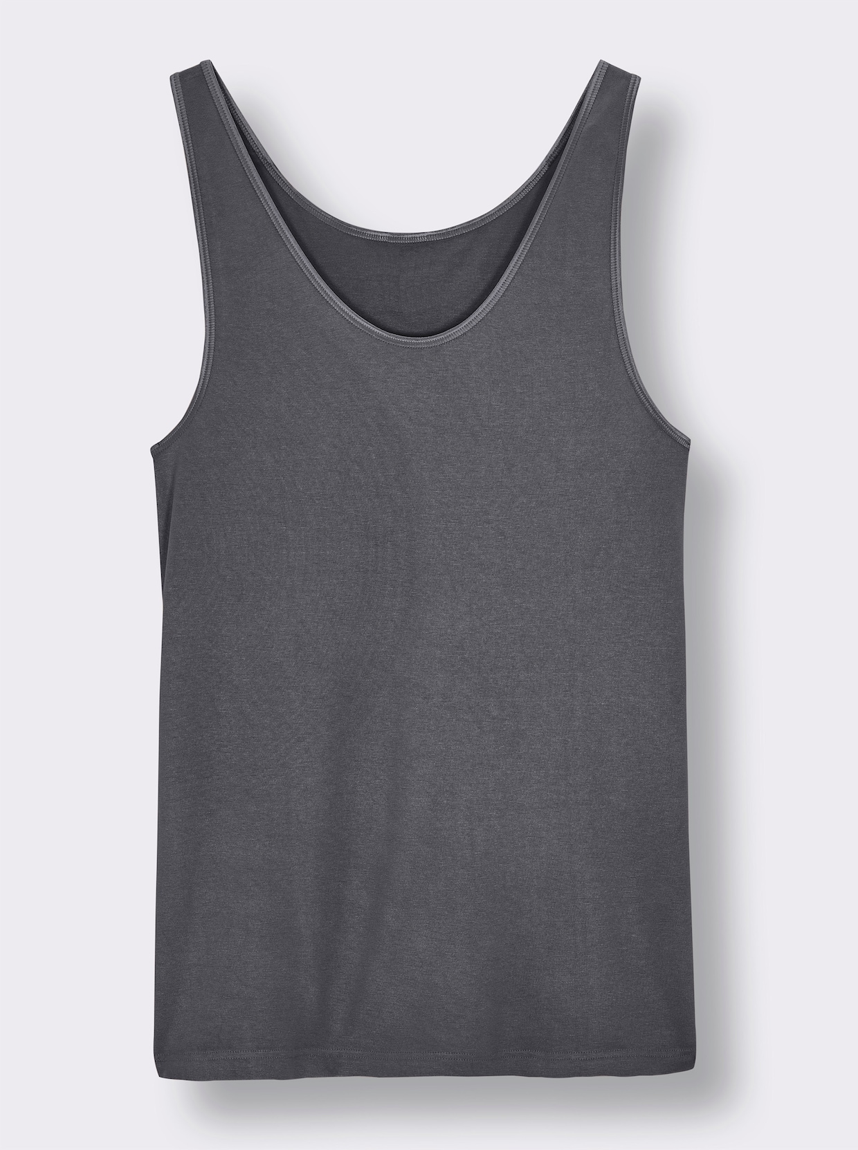 wäschepur Achselhemd in Modal-Qualität - anthrazit