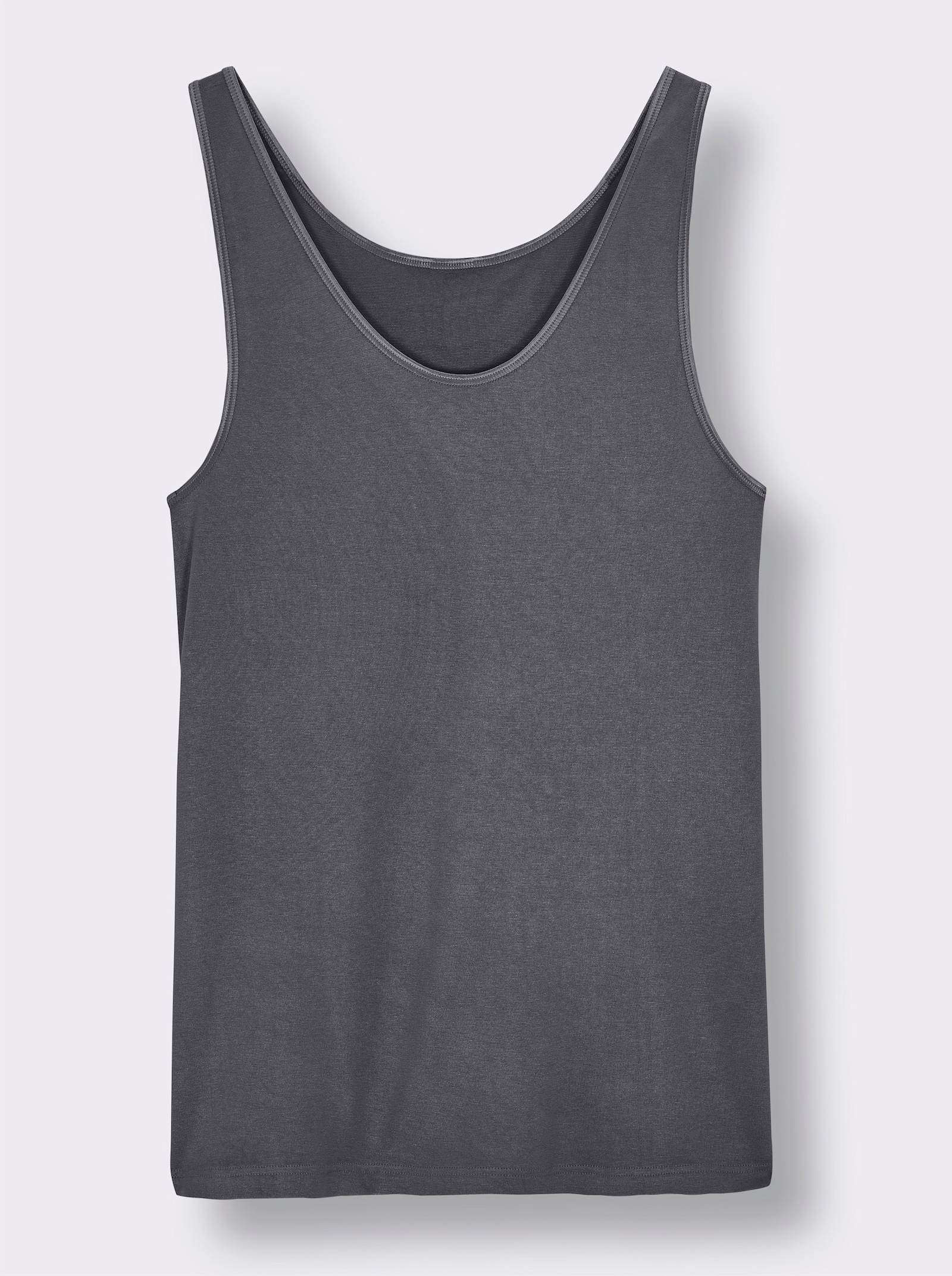 wäschepur Achselhemd in Modal-Qualität - anthrazit