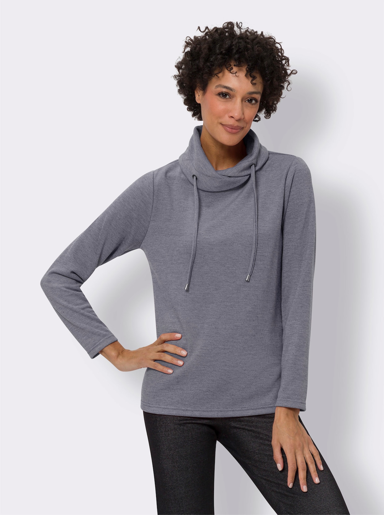 Sweatshirt - marin, melerad