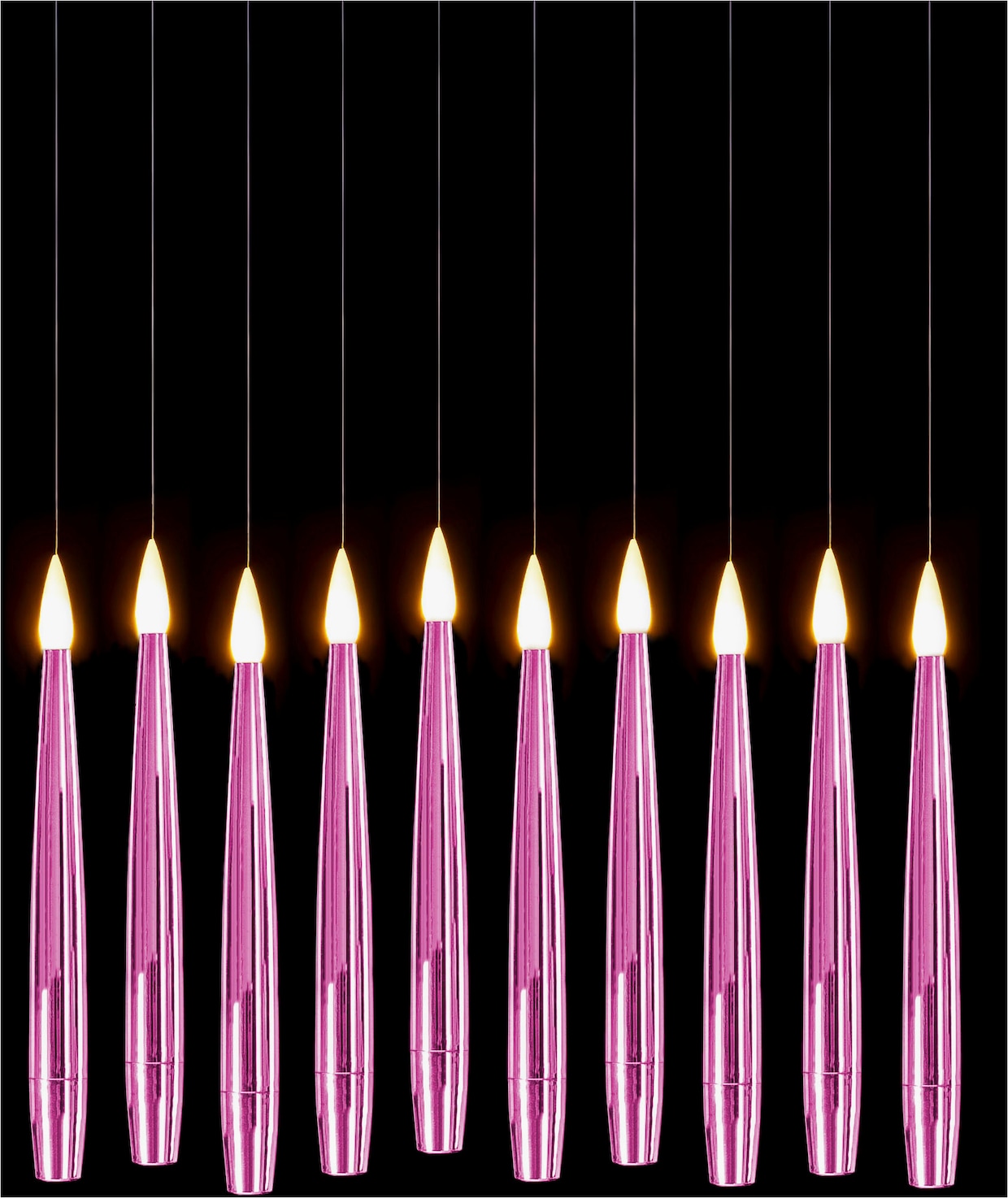 my home LED Dekolicht - chrom rosa