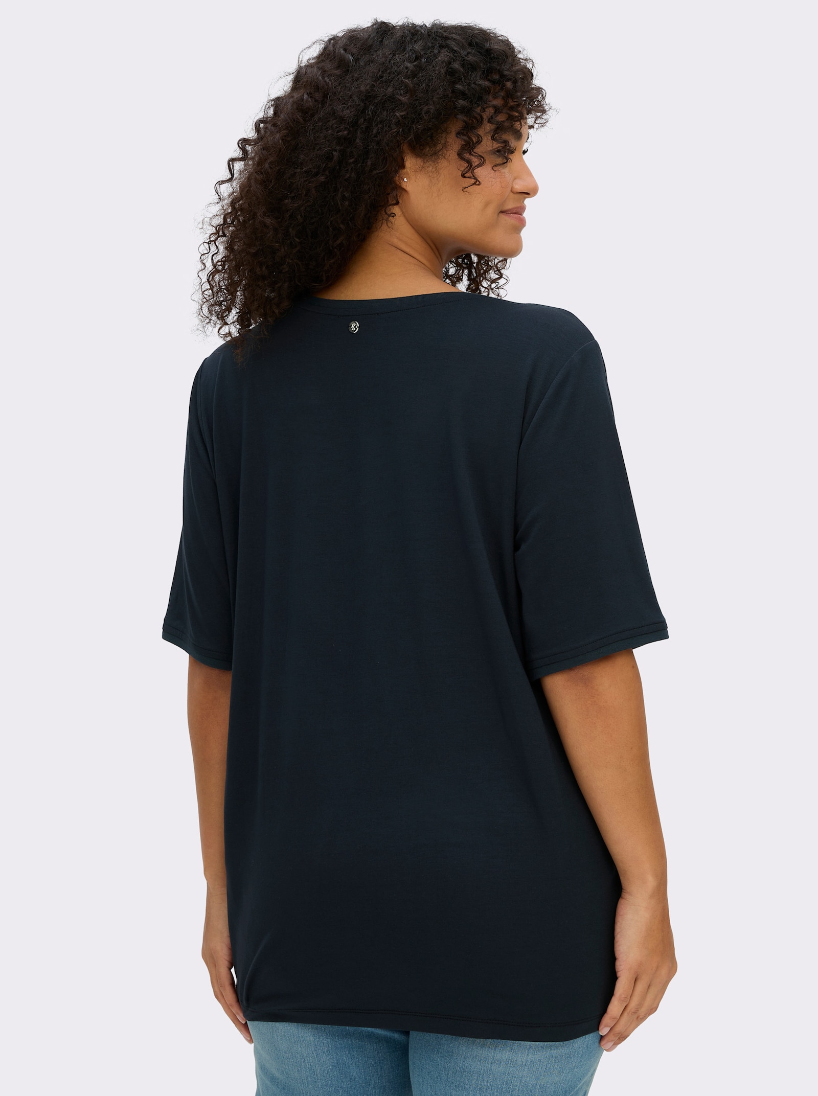 sheego Shirt - diepblauw