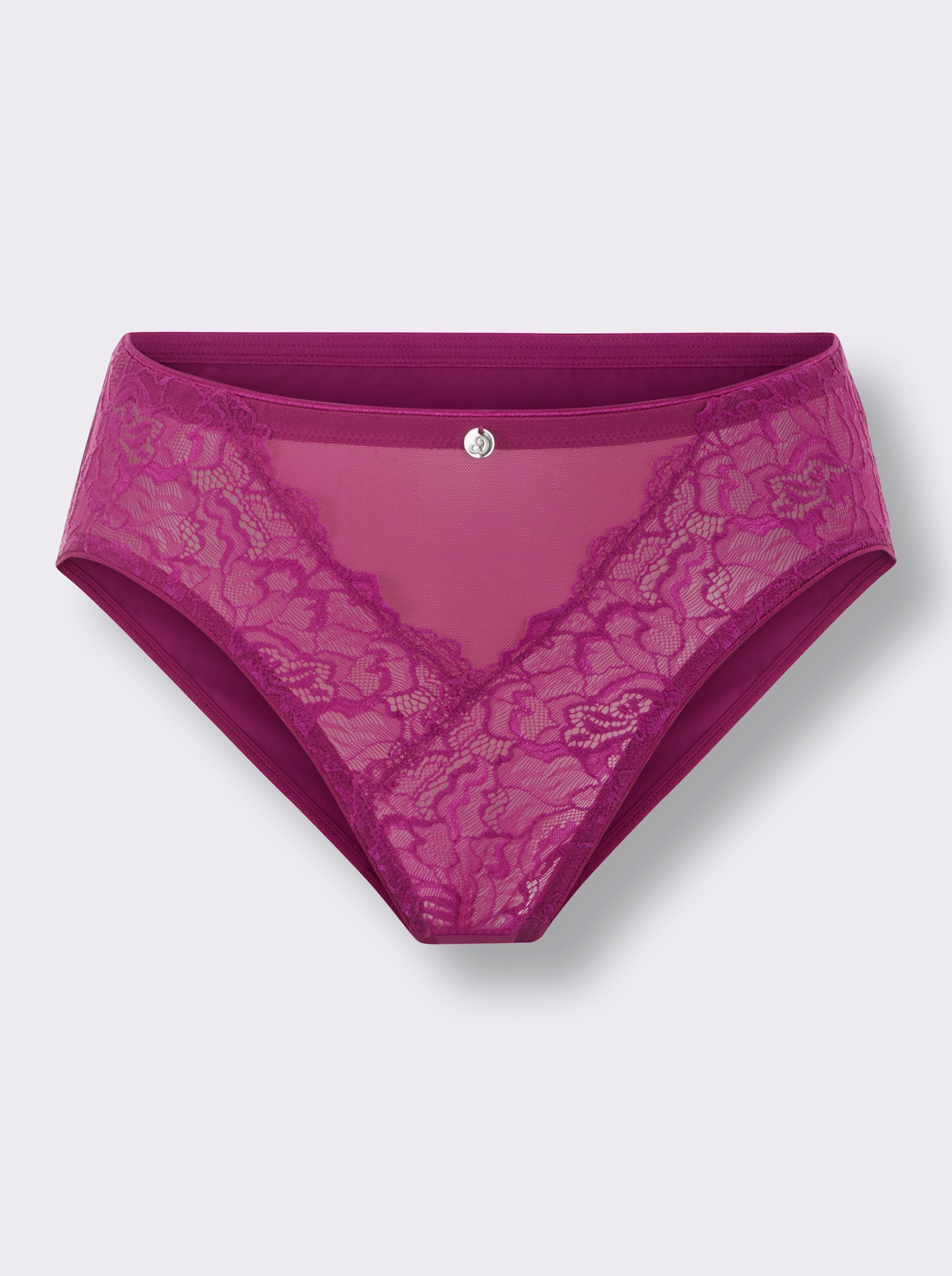 wäschepur Jazzpants mit Spitzeneinsatz - magenta