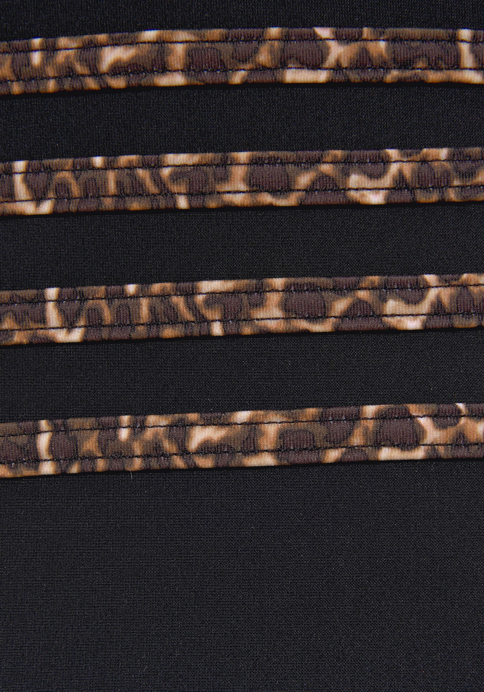 LASCANA Badeanzug - schwarz-leo