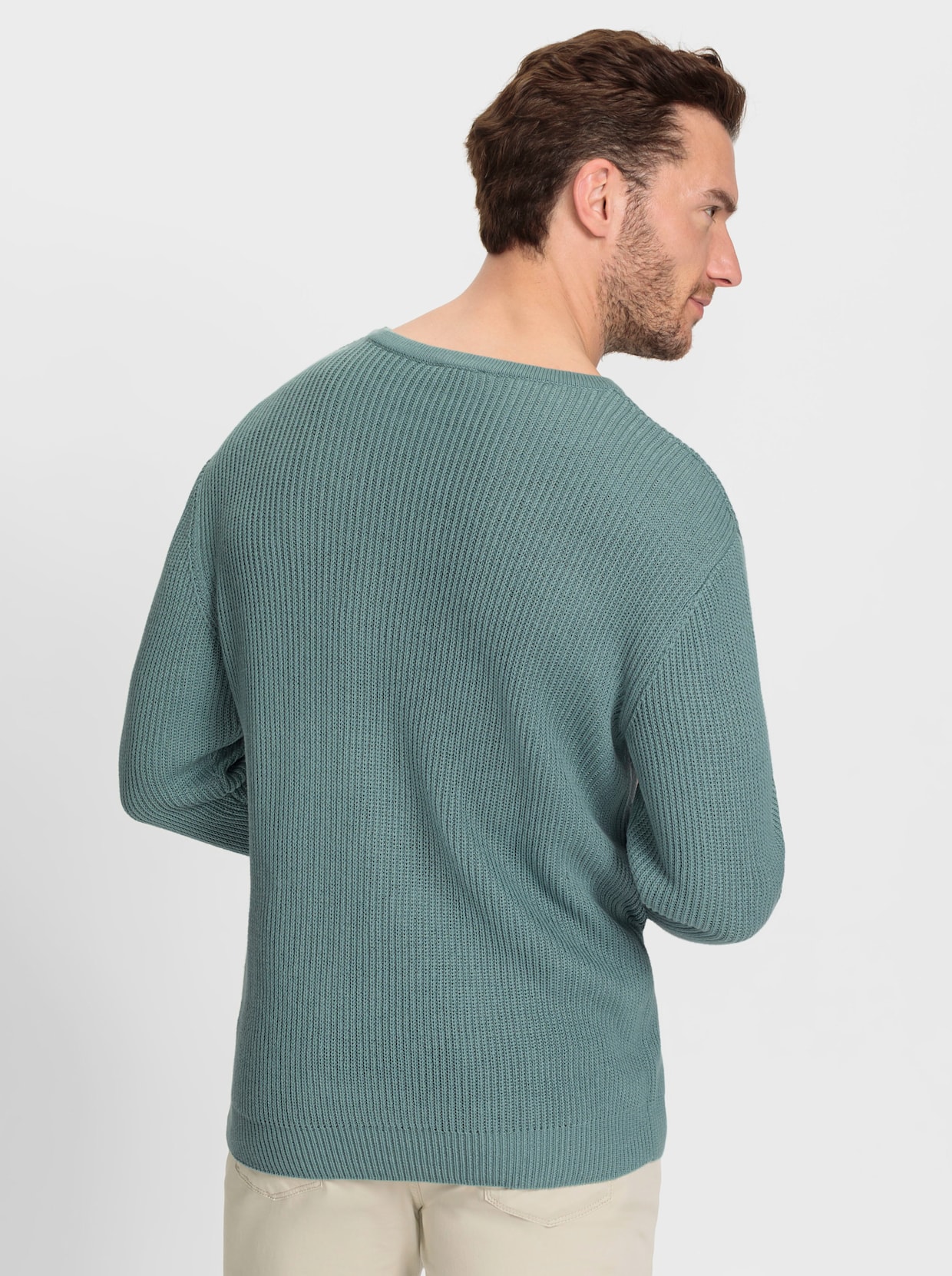 Catamaran Pullover met ronde hals - jade