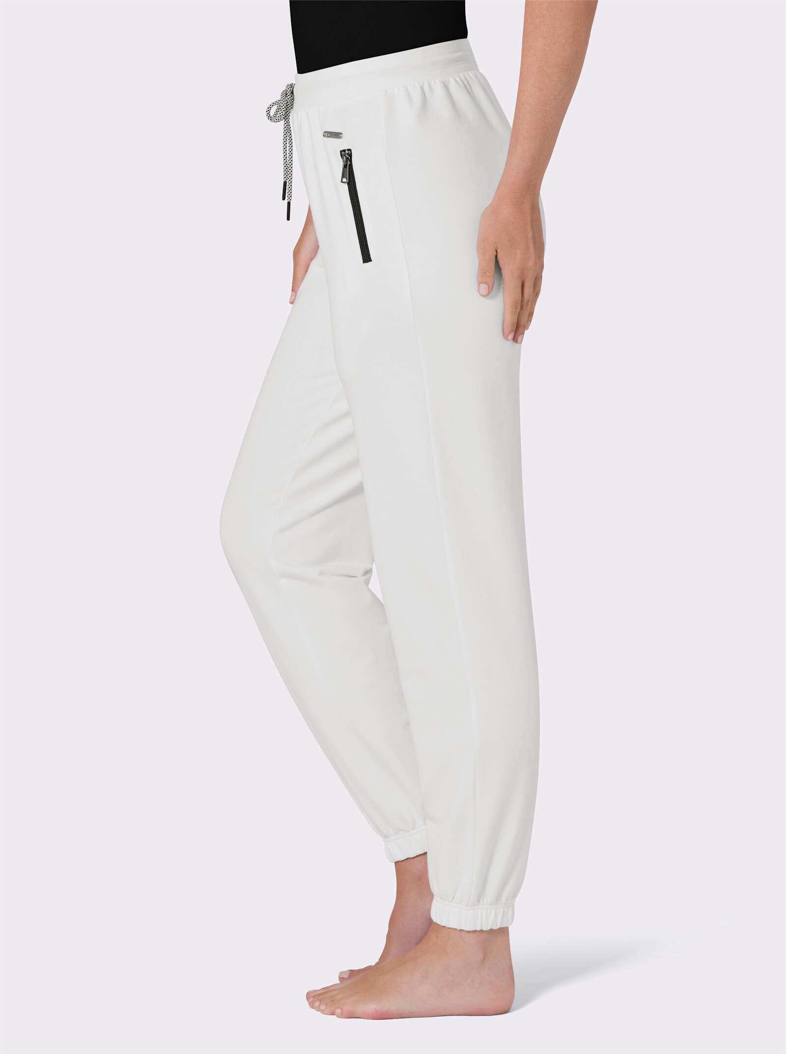 feel good Hose - ecru-schwarz