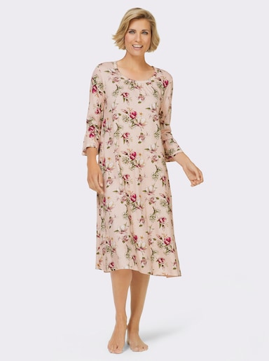 wäschepur Nachthemd im Blütendessin - hellrosé-bedruckt