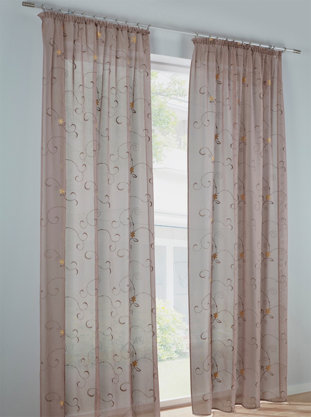 heine home Decor. vitrage - taupe